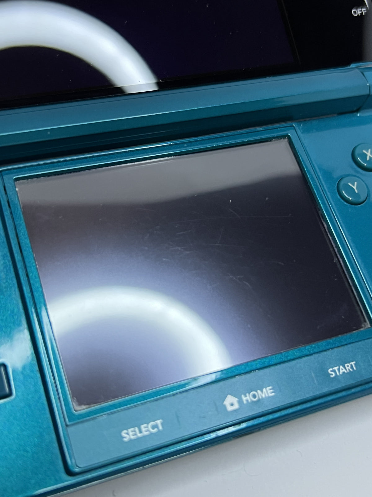 Nintendo 3DS Konsole türkis blau mit 128GB, Pokemon Bank, Poke Mover & vielen Extras