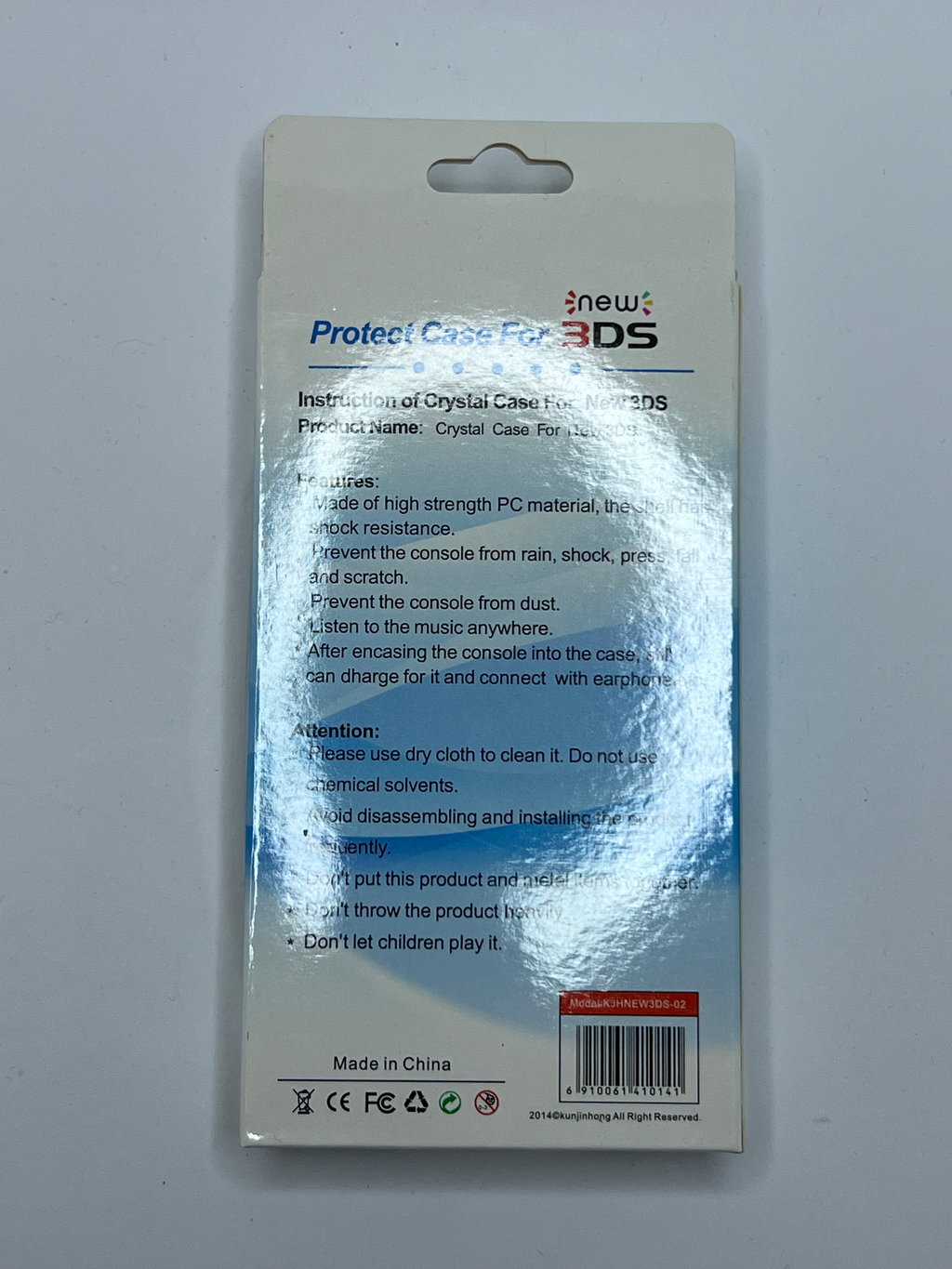 Transparente Crystal Clear Hard Case Schutzhülle für Nintendo NEW 3DS