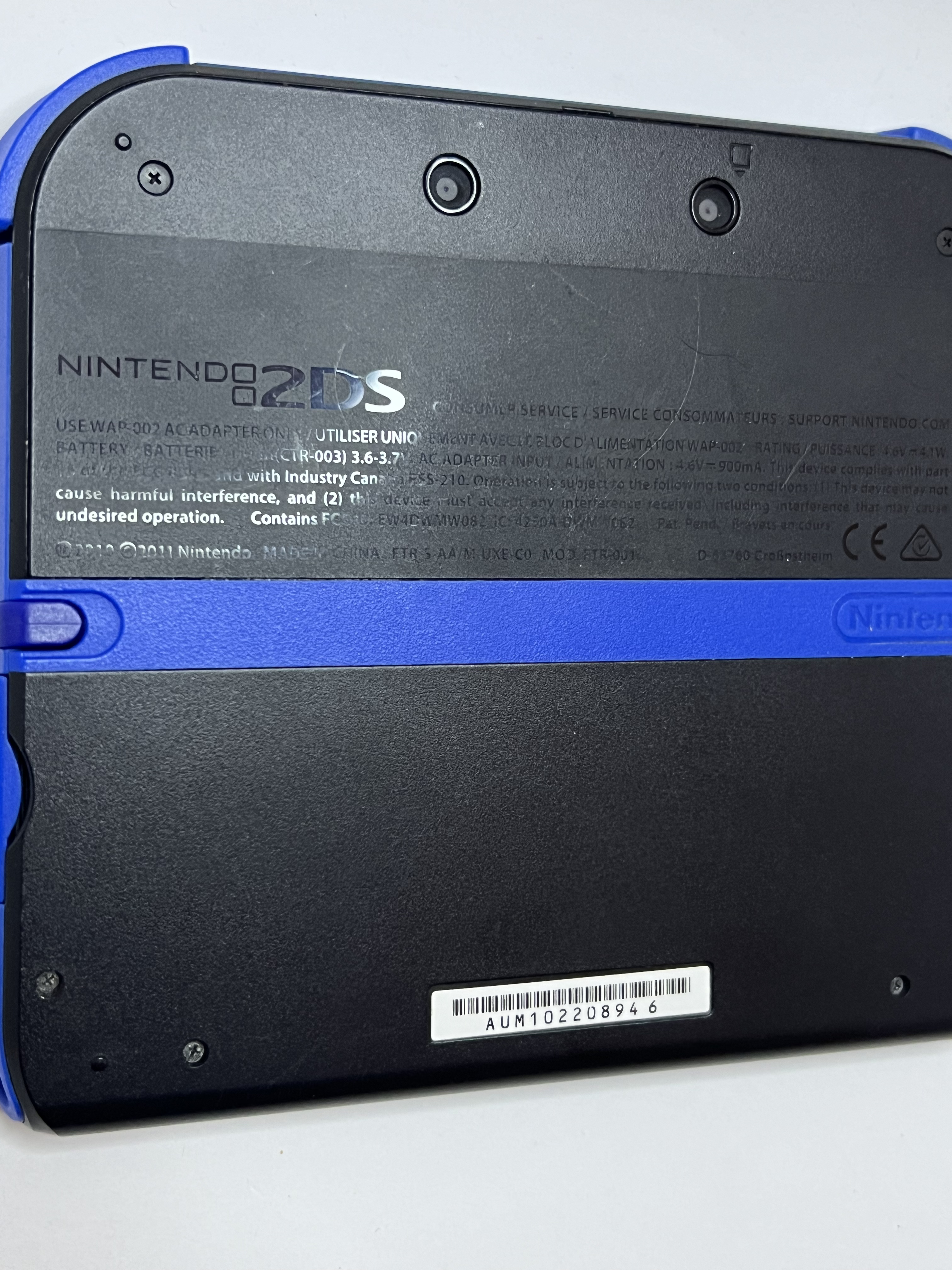 Nintendo 2DS Konsole schwarz blau mit 128GB, Pokemon Bank, Poke Mover & vielen Extras