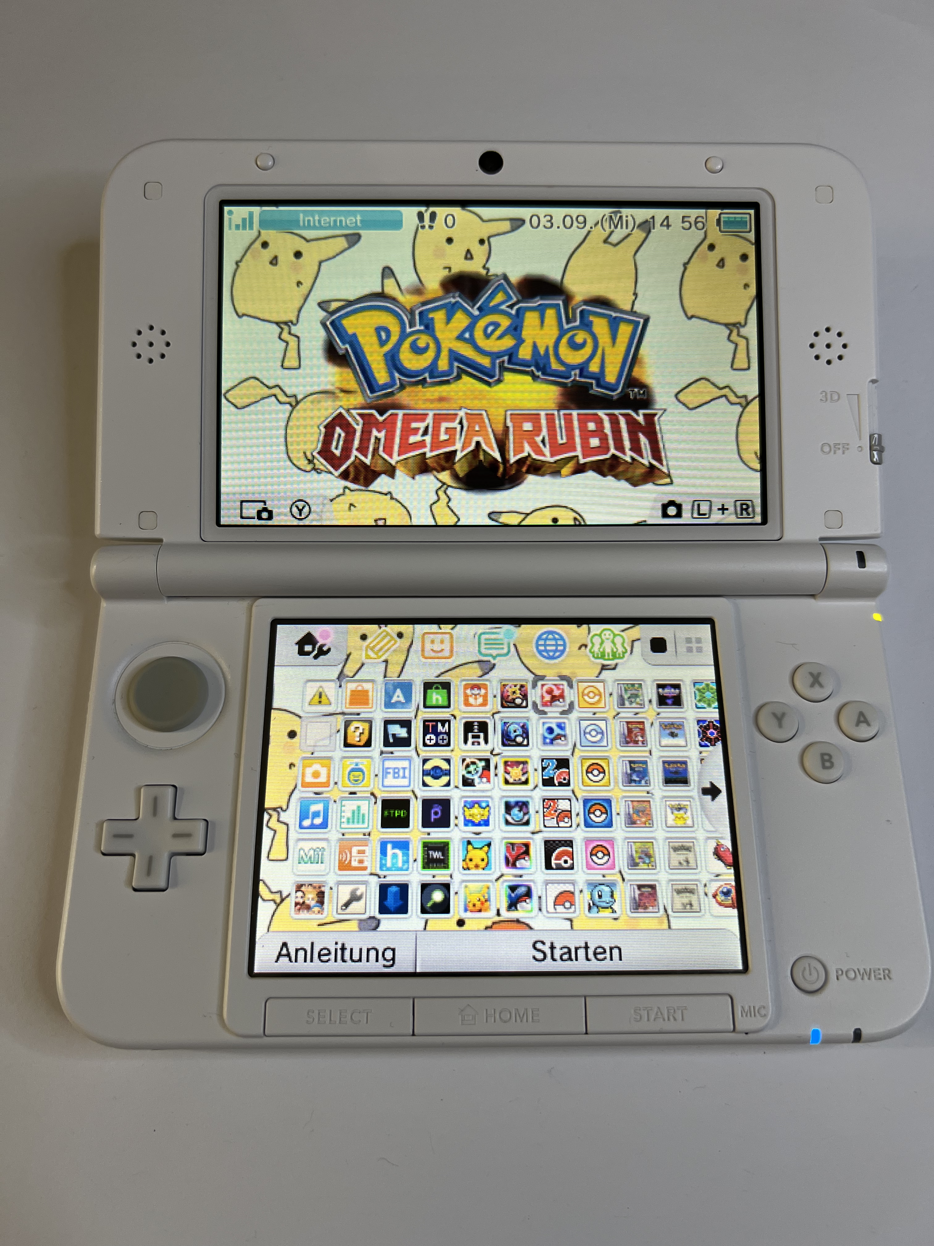 Nintendo 3DS XL Konsole in weiss mit 128GB, Pokemon Bank, Poke Mover & vielen Extras