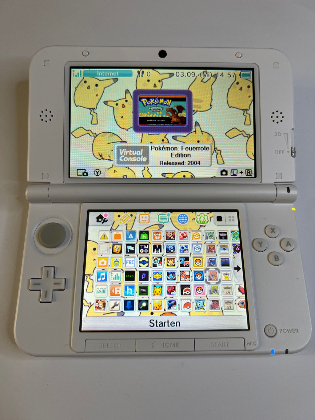 Nintendo 3DS XL Konsole in weiss mit 128GB, Pokemon Bank, Poke Mover & vielen Extras