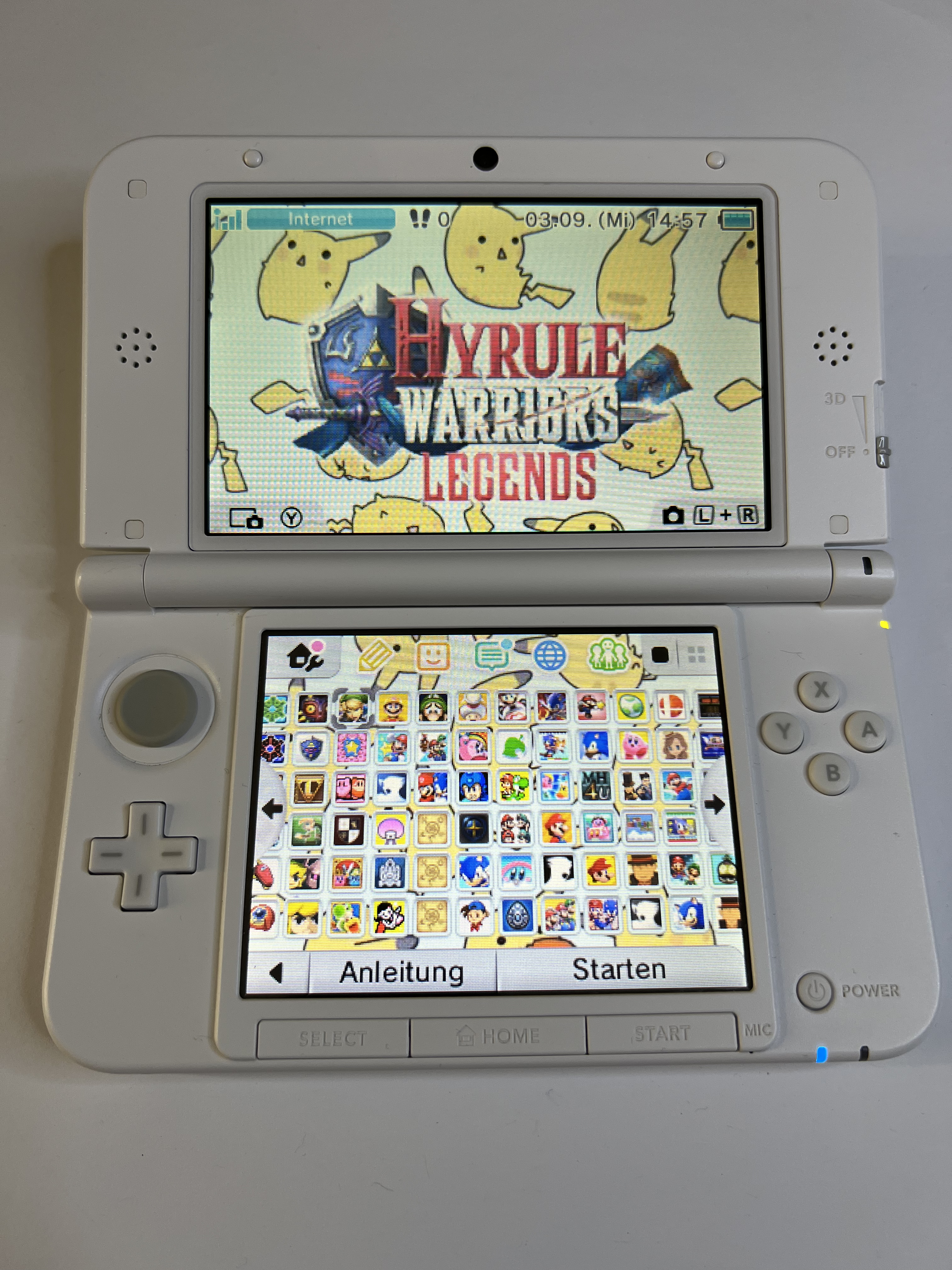 Nintendo 3DS XL Konsole in weiss mit 128GB, Pokemon Bank, Poke Mover & vielen Extras