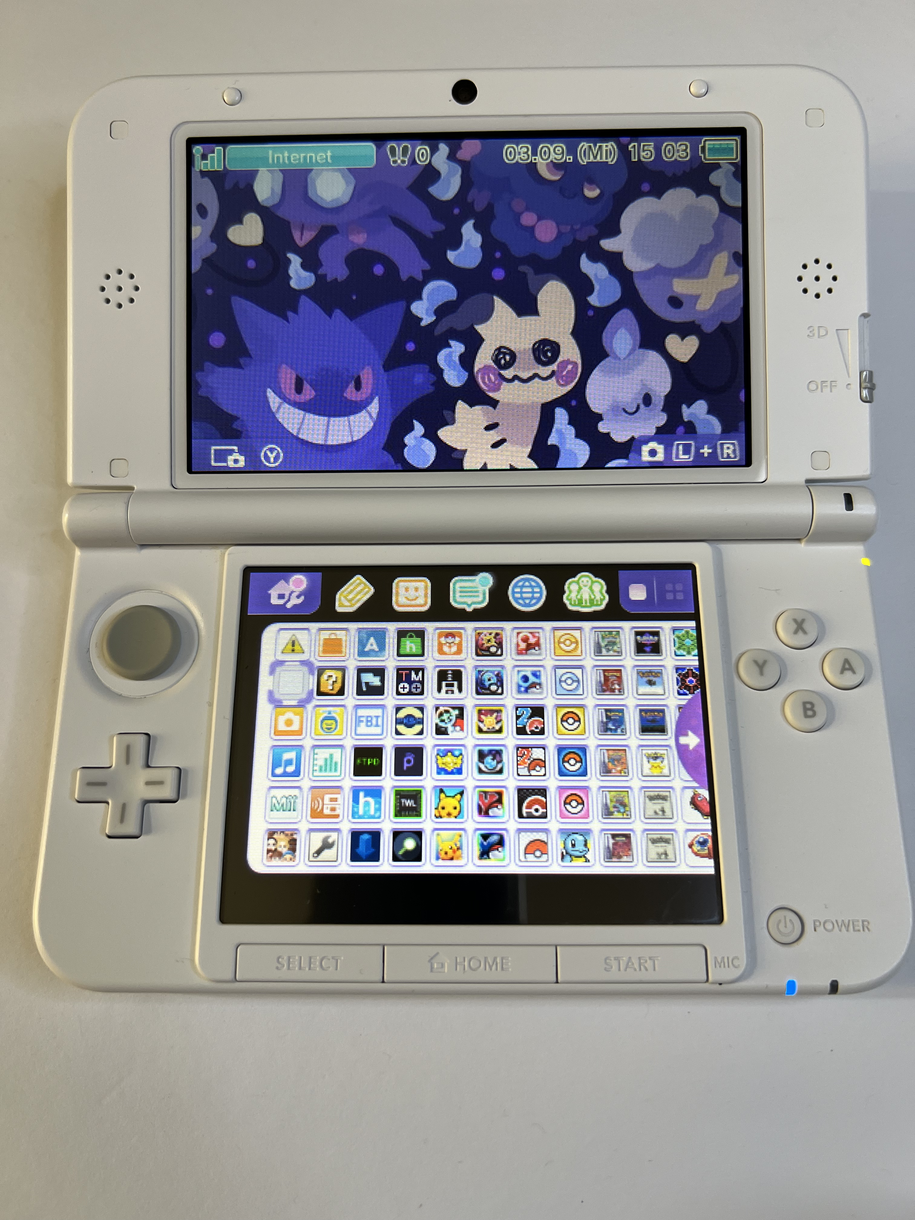 Nintendo 3DS XL Konsole weiß mit 128GB, Pokemon Bank, Poke Mover & vielen Extras