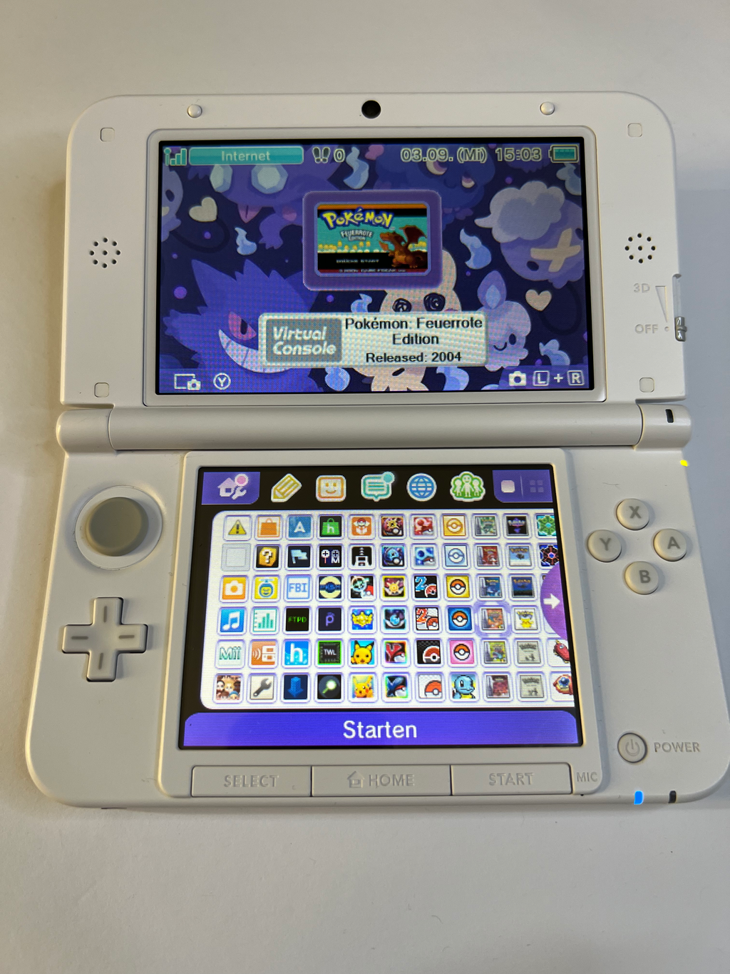 Nintendo 3DS XL Konsole weiß mit 128GB, Pokemon Bank, Poke Mover & vielen Extras