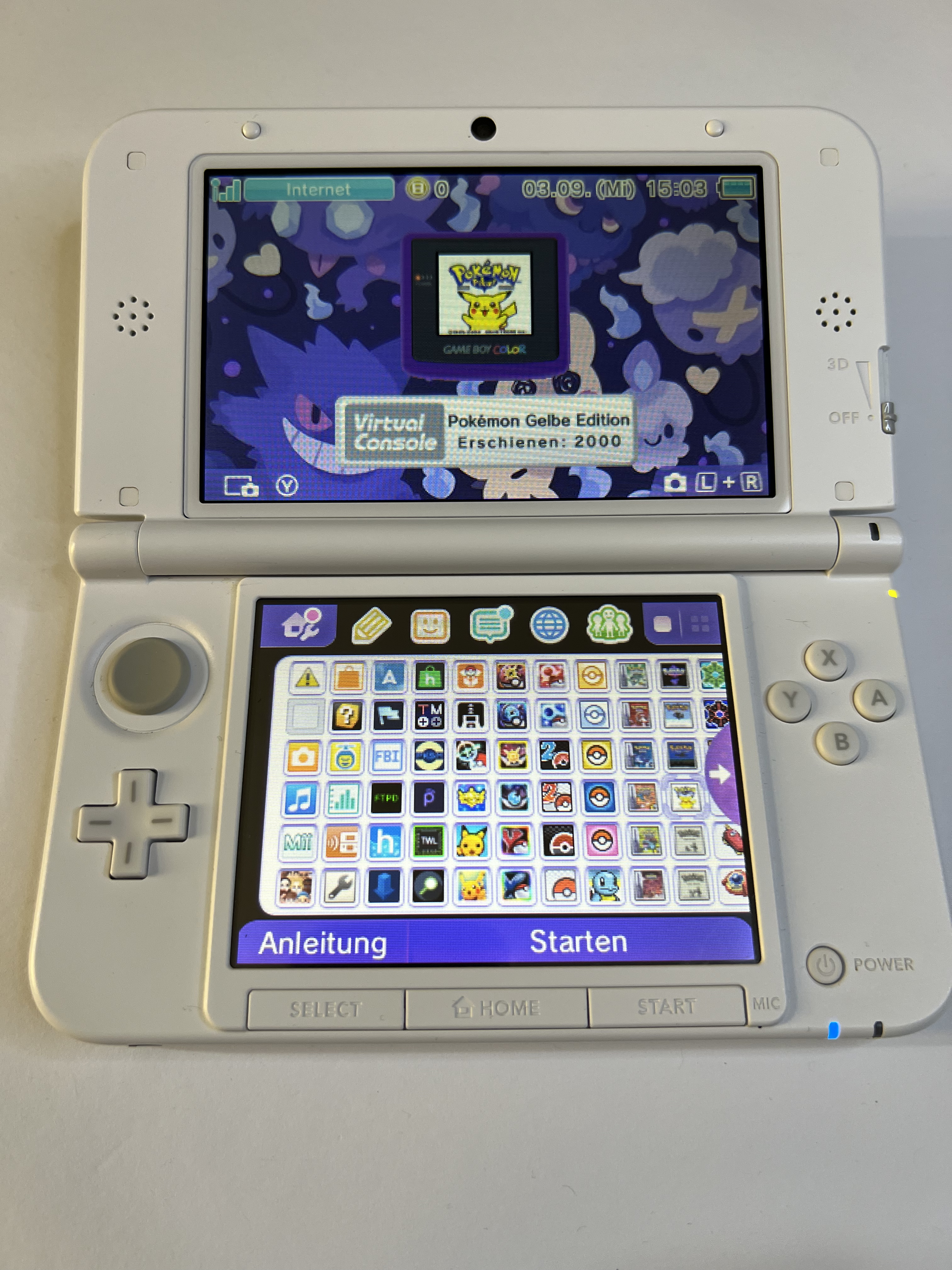 Nintendo 3DS XL Konsole weiß mit 128GB, Pokemon Bank, Poke Mover & vielen Extras