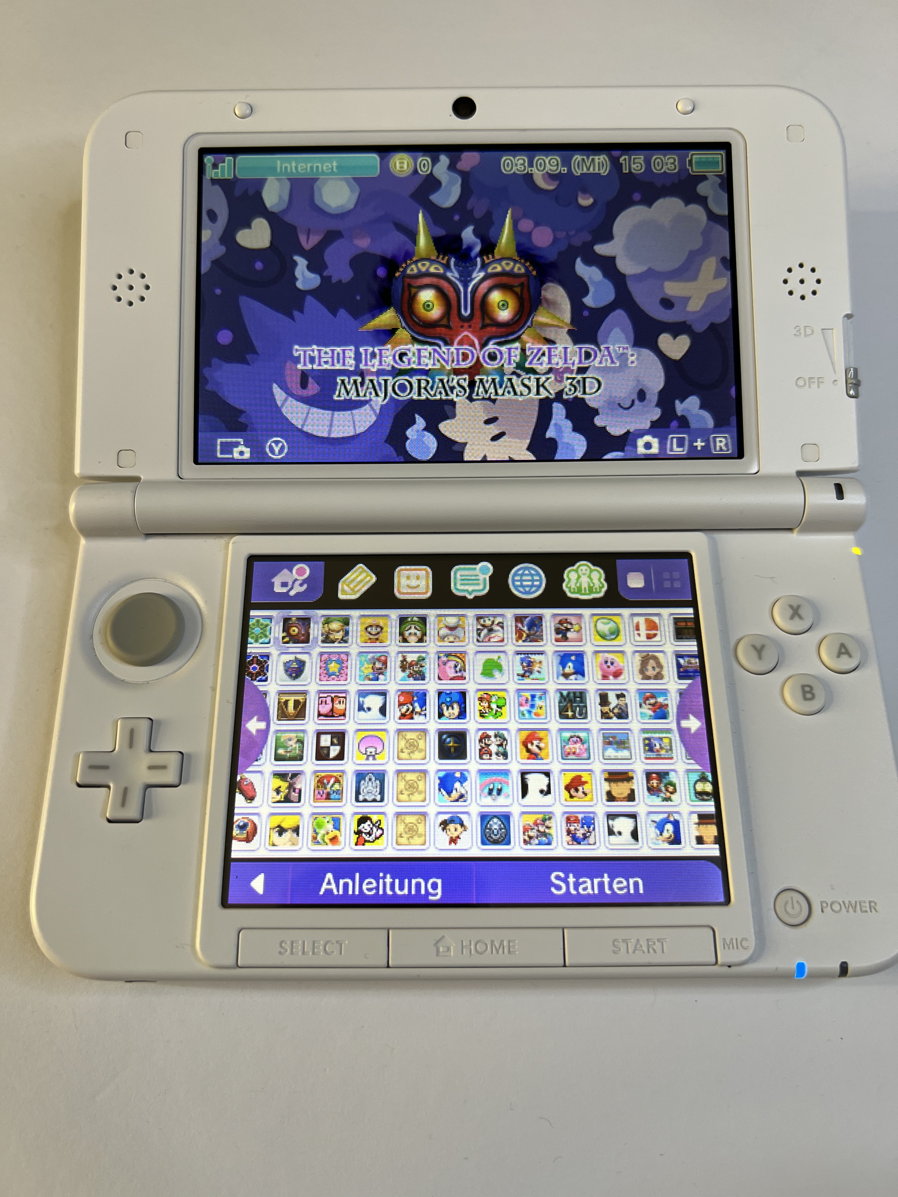 Nintendo 3DS XL Konsole weiß mit 128GB, Pokemon Bank, Poke Mover & vielen Extras