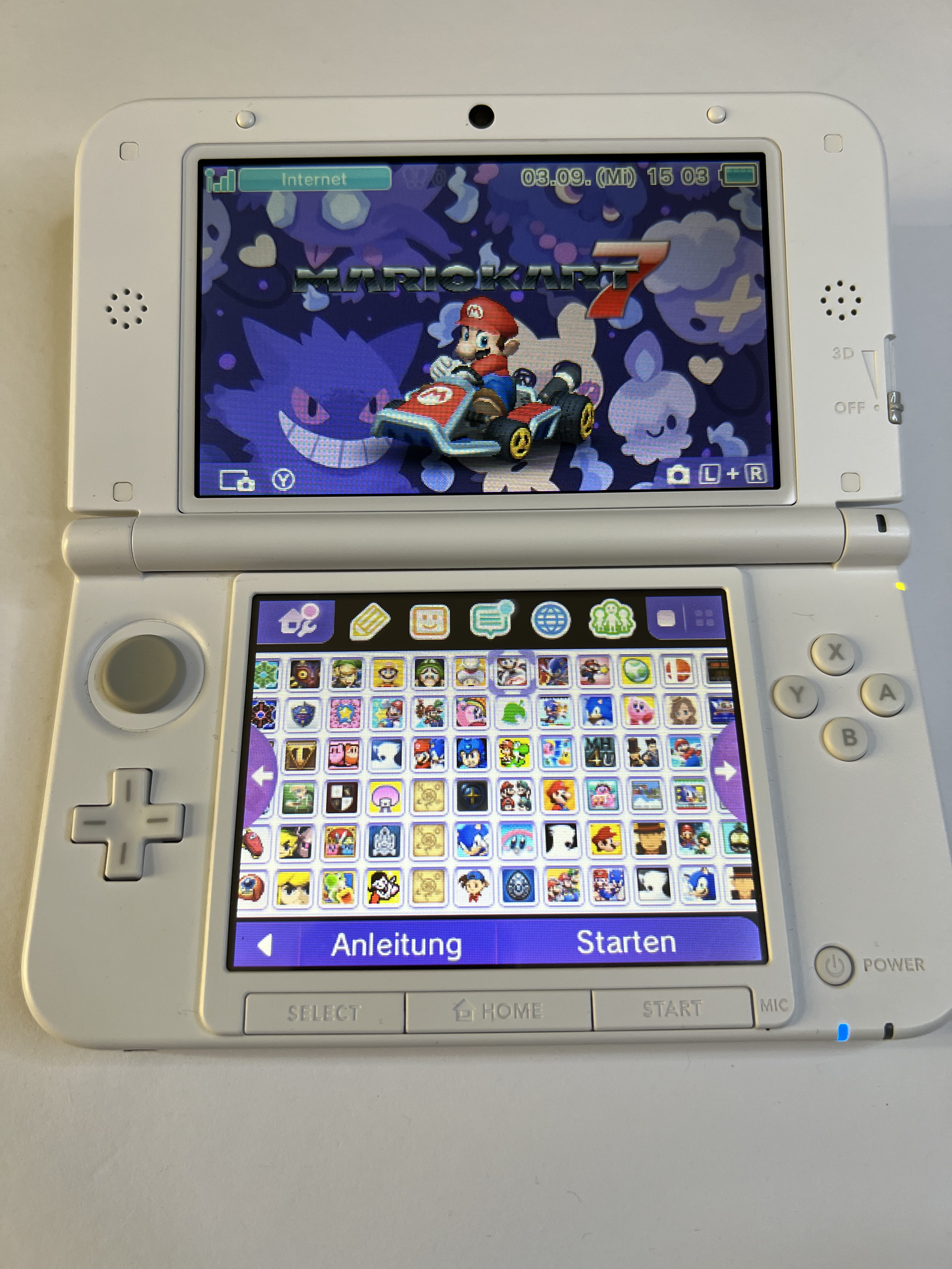 Nintendo 3DS XL Konsole weiß mit 128GB, Pokemon Bank, Poke Mover & vielen Extras