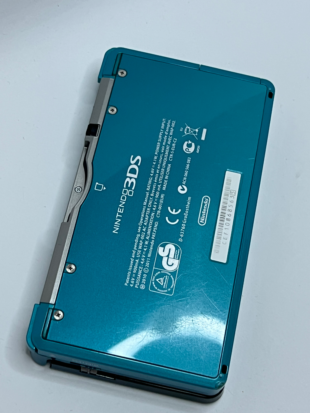 Nintendo 3DS Konsole aqua blau mit 128GB, Pokemon Bank, Poke Mover & vielen Extras