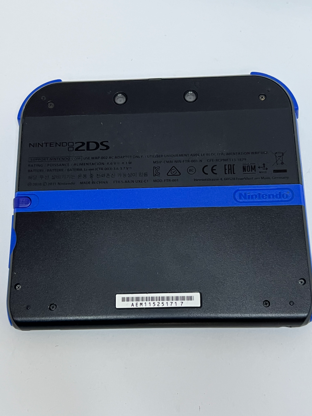 Nintendo 2DS Konsole schwarz blau mit 128GB, Pokemon Bank, Poke Mover & vielen Extras