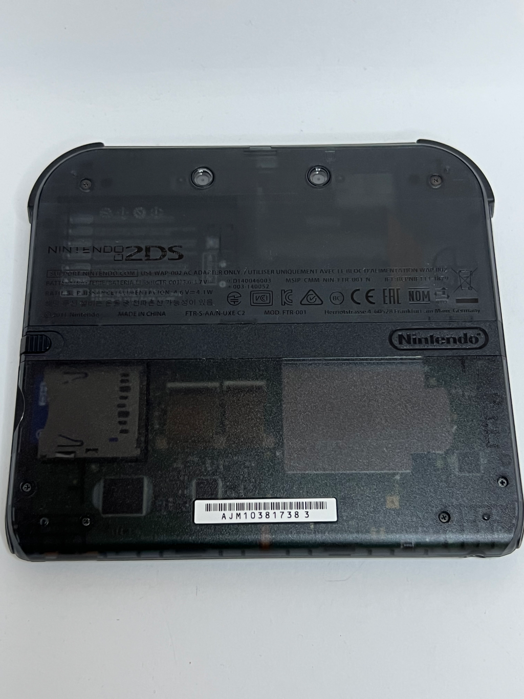 Nintendo 2DS Konsole schwarz transparent in OVP mit 128GB, Pokemon Bank, Poke Mover & vielen Extras