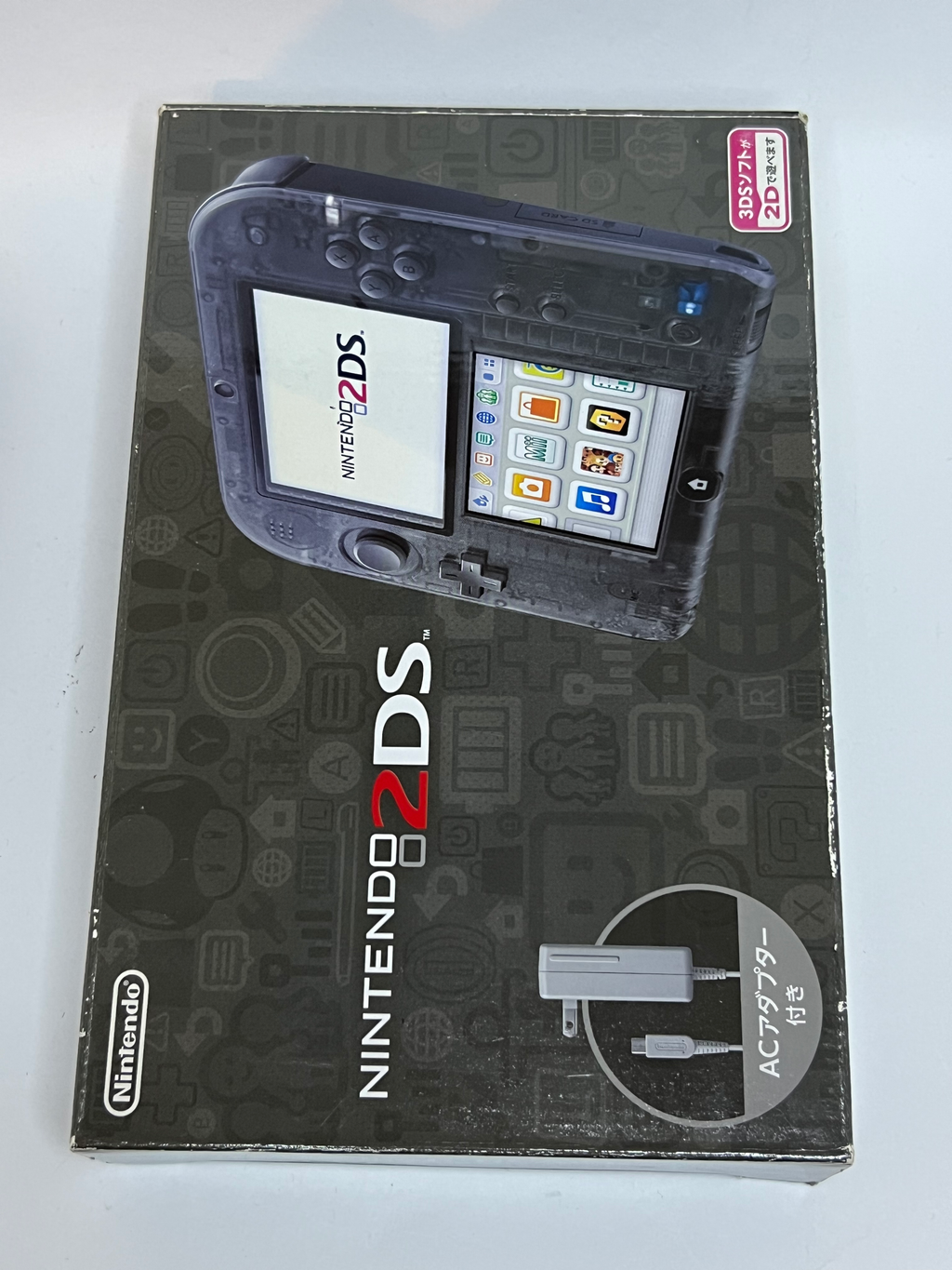 Nintendo 2DS Konsole schwarz transparent in OVP mit 128GB, Pokemon Bank, Poke Mover & vielen Extras
