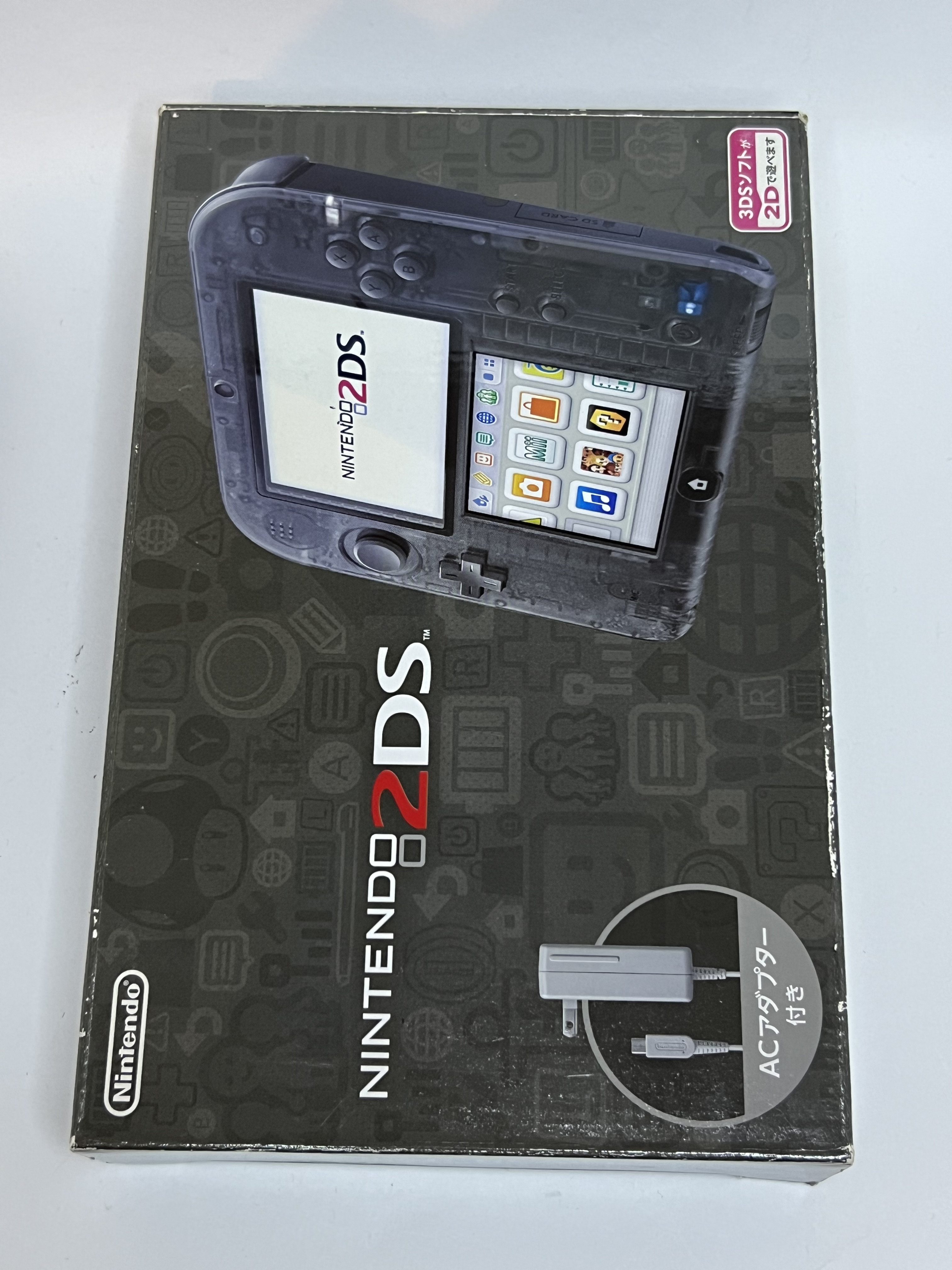 Nintendo 2DS Konsole schwarz transparent in OVP mit 128GB, Pokemon Bank, Poke Mover & vielen Extras