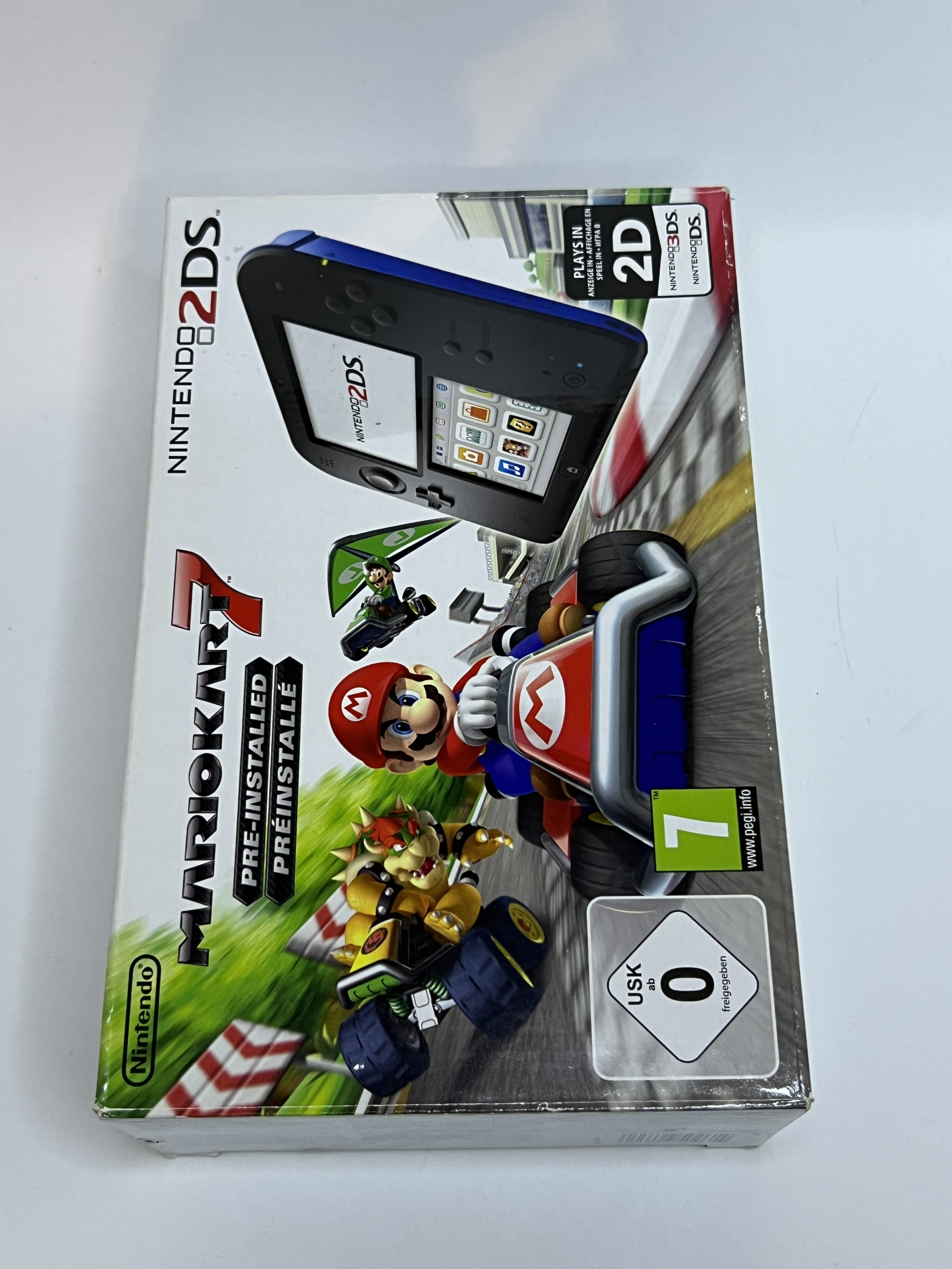 Nintendo 2DS Konsole schwarz blau CIB in OVP mit 128GB, Pokemon Bank, Poke Mover & vielen Extras