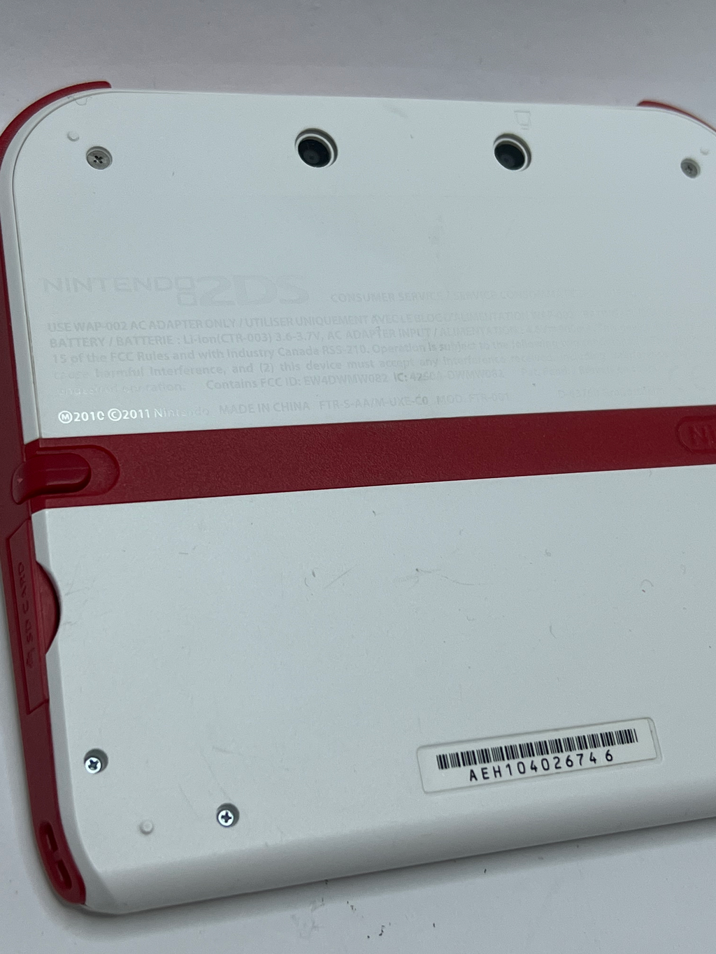 Nintendo 2DS Konsole weiß rot mit 128GB, Pokemon Bank, Poke Mover & vielen Extras