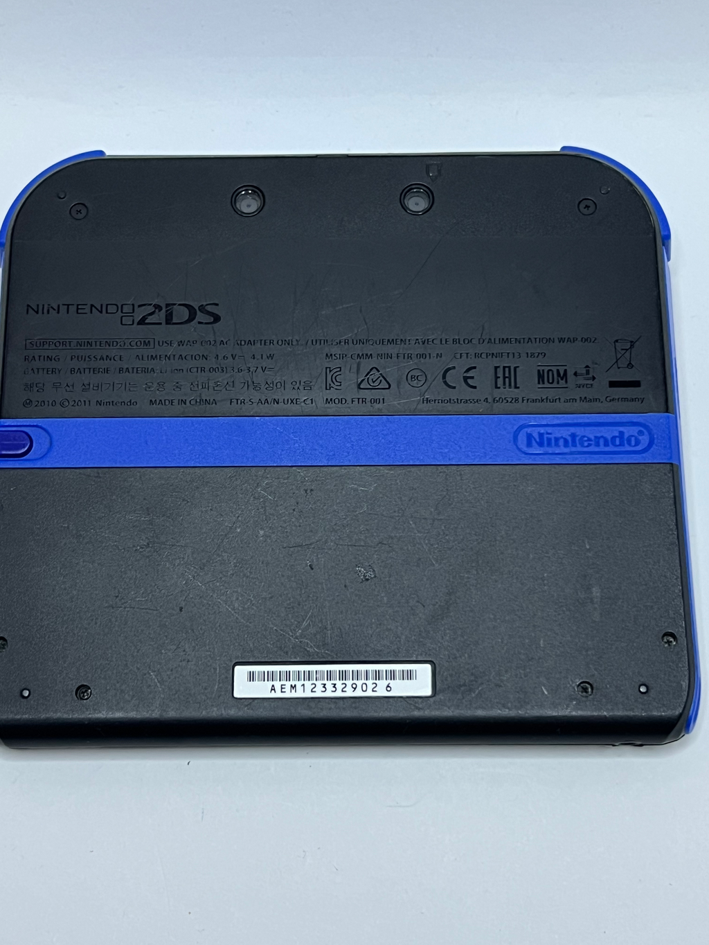 Nintendo 2DS Konsole schwarz blau mit 128GB, Pokemon Bank, Poke Mover & vielen Extras