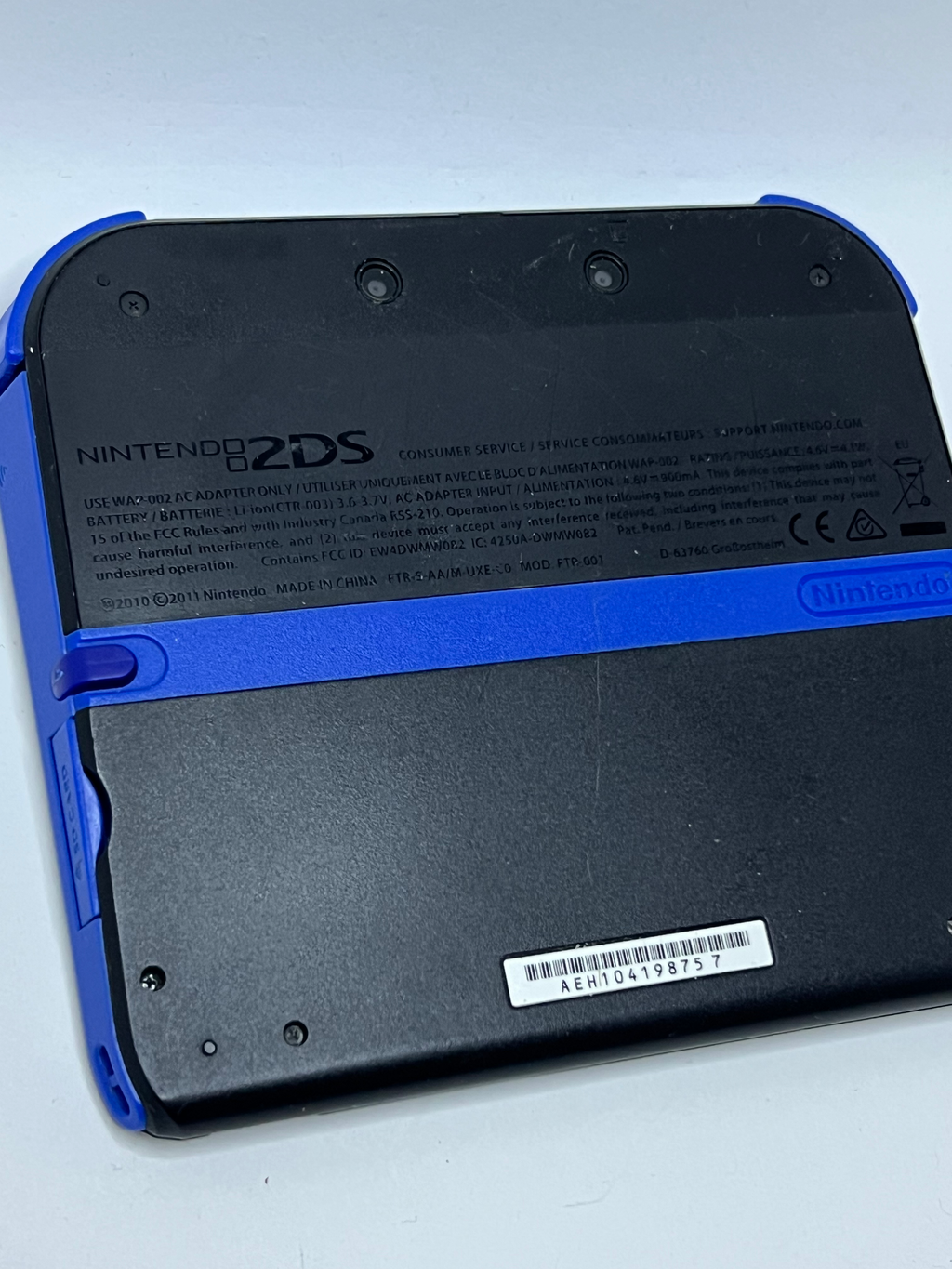 Nintendo 2DS Konsole schwarz blau mit 128GB, Pokemon Bank, Poke Mover & vielen Extras