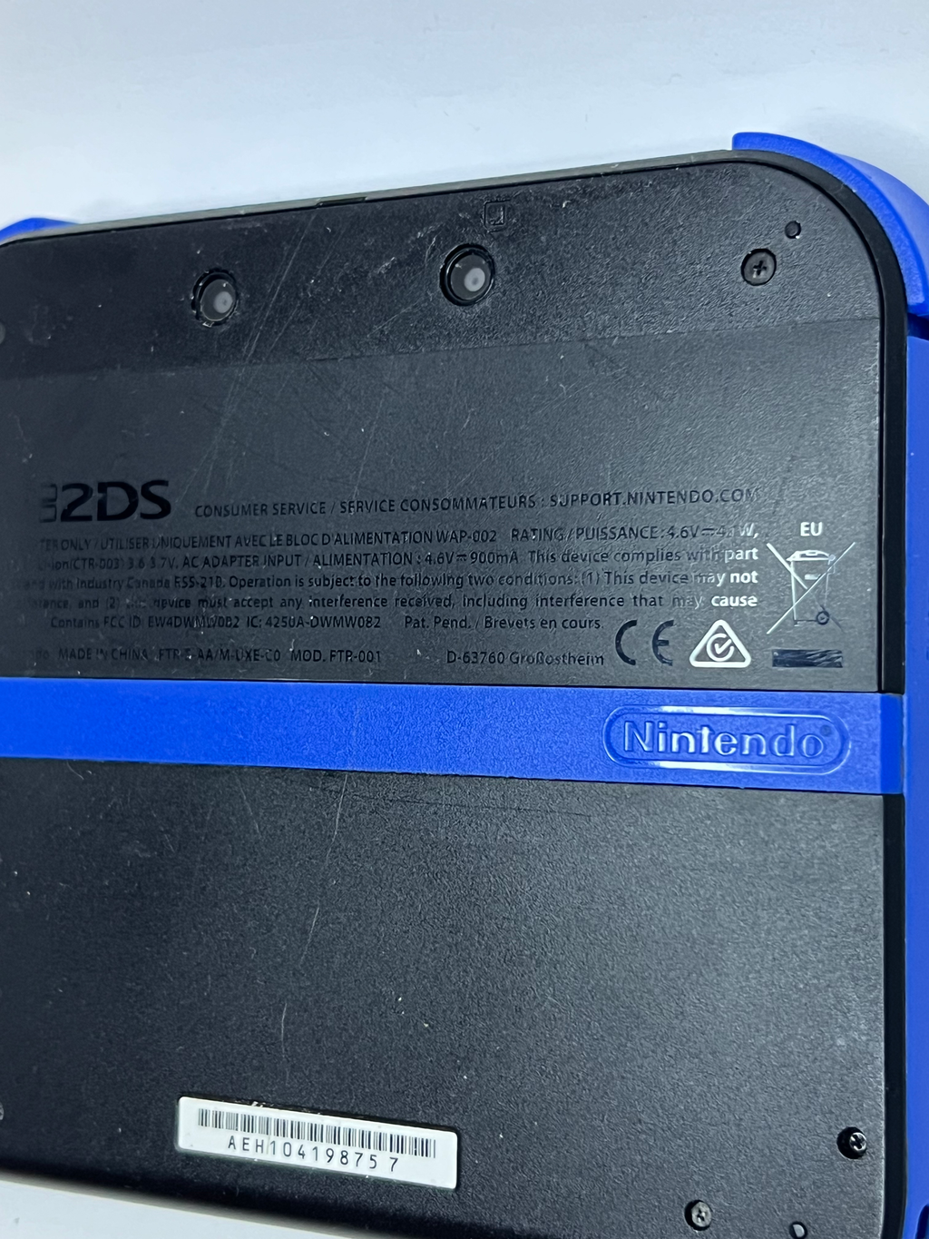 Nintendo 2DS Konsole schwarz blau mit 128GB, Pokemon Bank, Poke Mover & vielen Extras