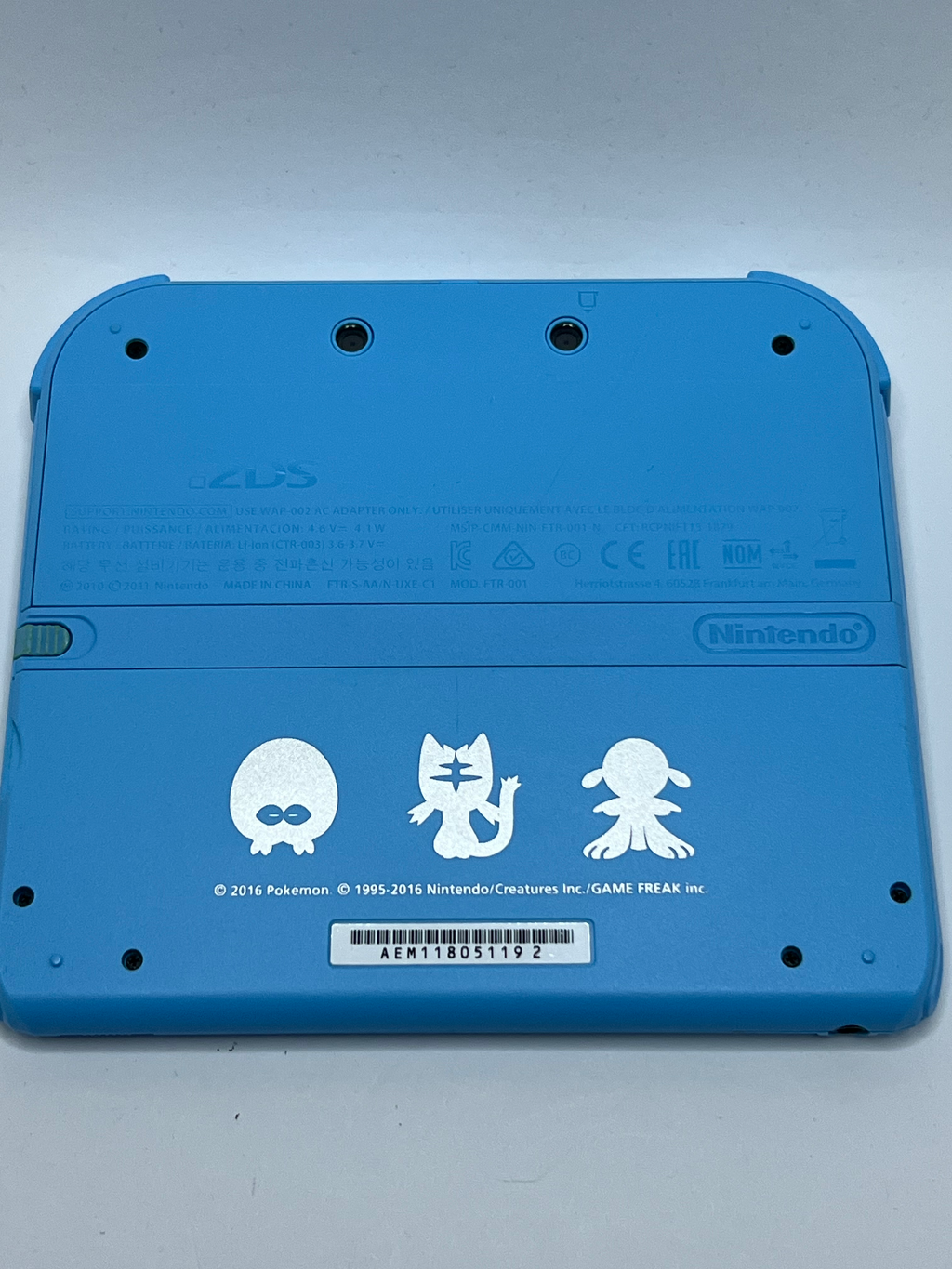 Nintendo 2DS Konsole Pokemon Sonne & Mond Edition mit 128GB, Pokemon Bank, Poke Mover & vielen Extras