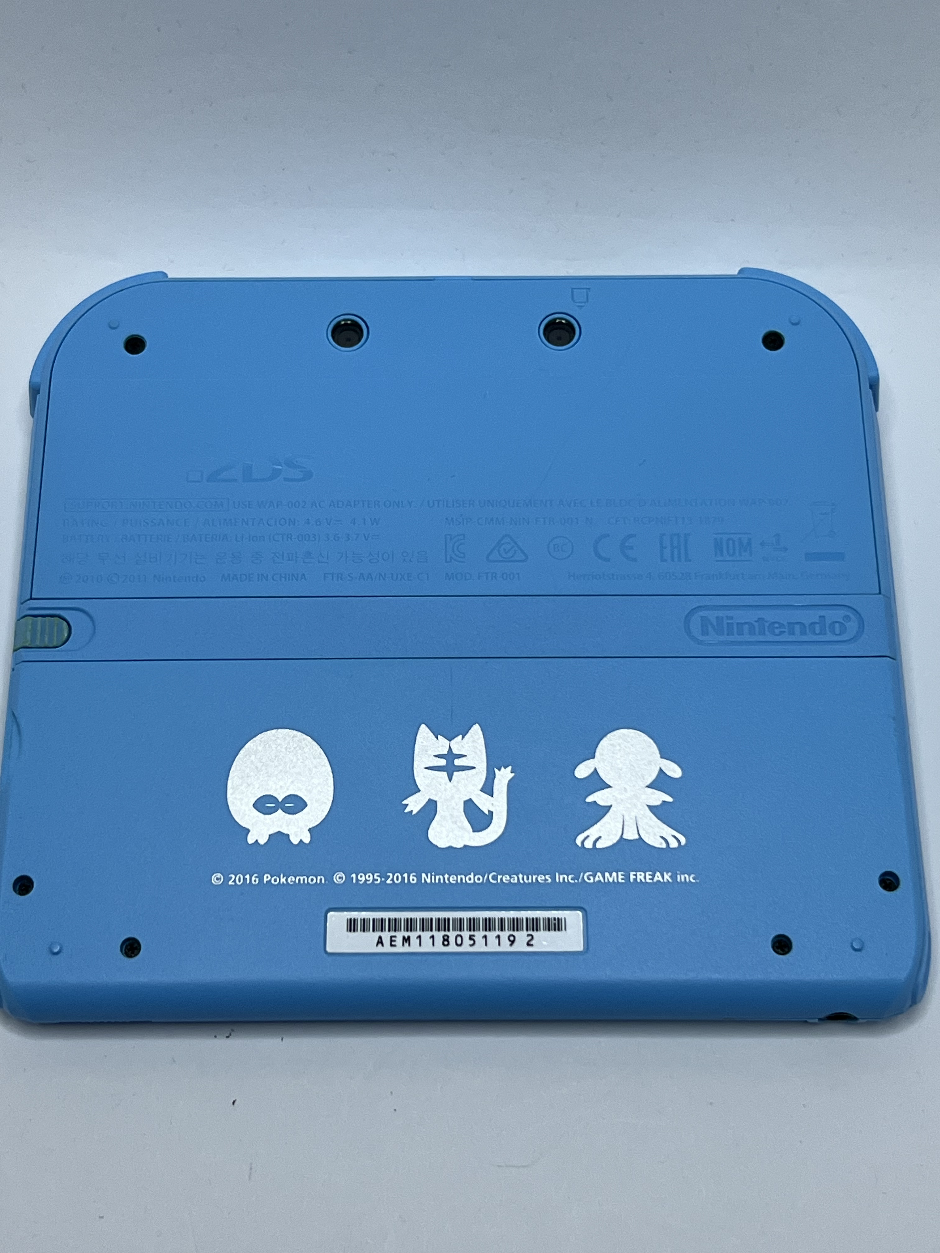 Nintendo 2DS Konsole Pokemon Sonne & Mond Edition mit 128GB, Pokemon Bank, Poke Mover & vielen Extras