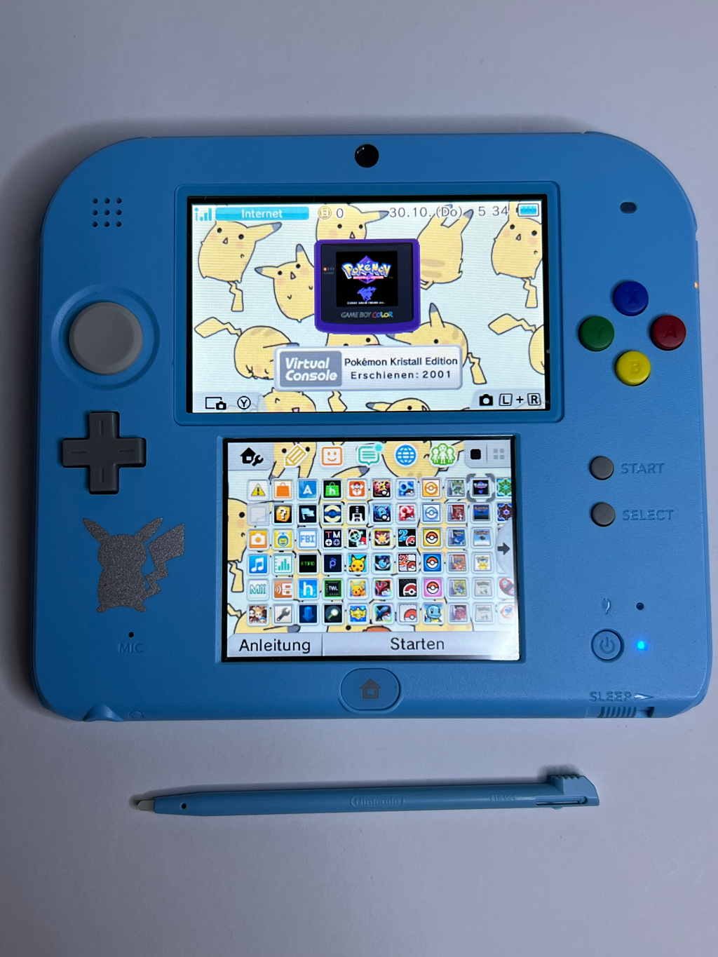 Nintendo 2DS Konsole Pokemon Mond Edition mit 128GB, Pokemon Bank, Poke Mover & vielen Extras
