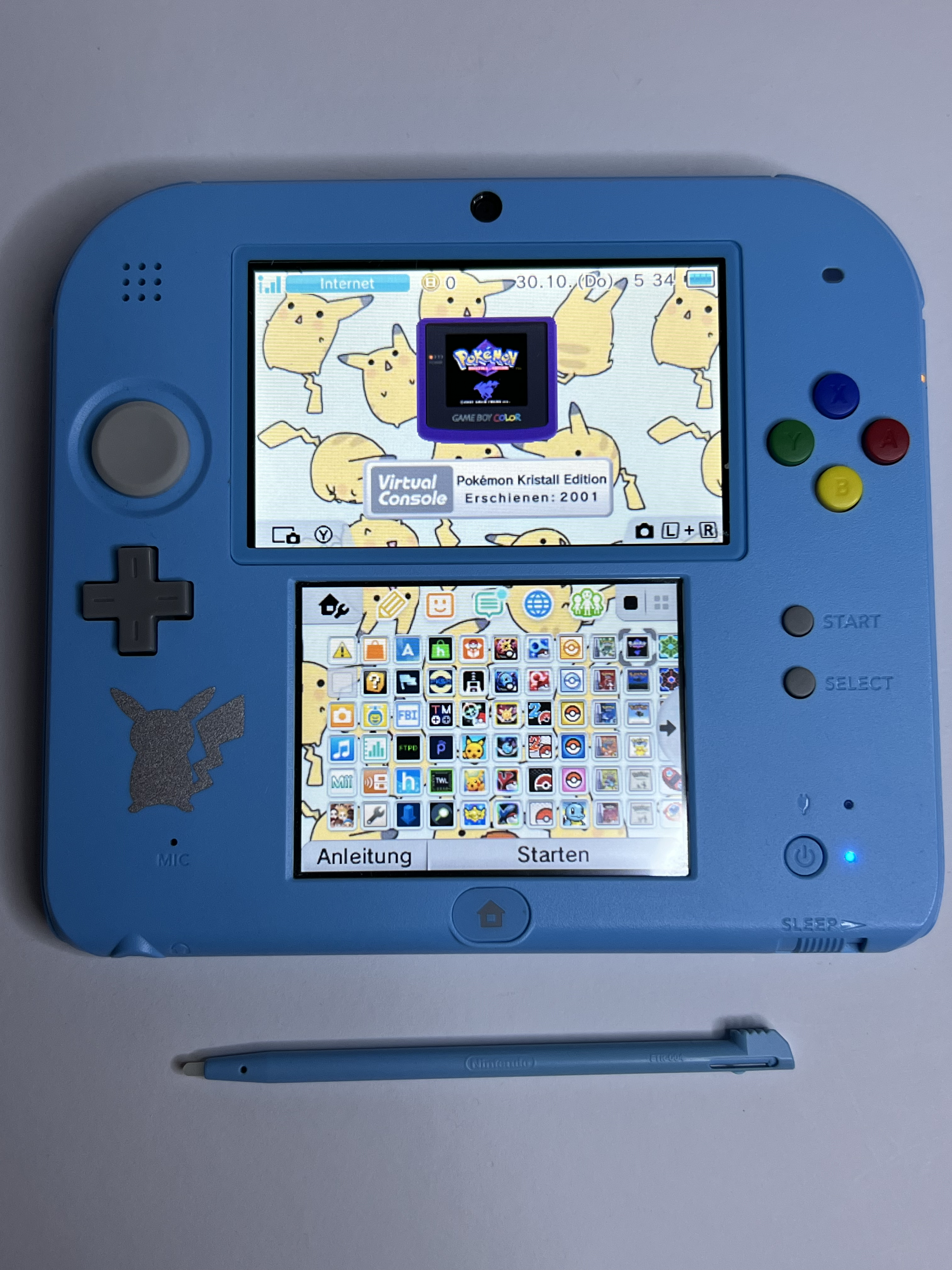 Nintendo 2DS Konsole Pokemon Mond Edition mit 128GB, Pokemon Bank, Poke Mover & vielen Extras