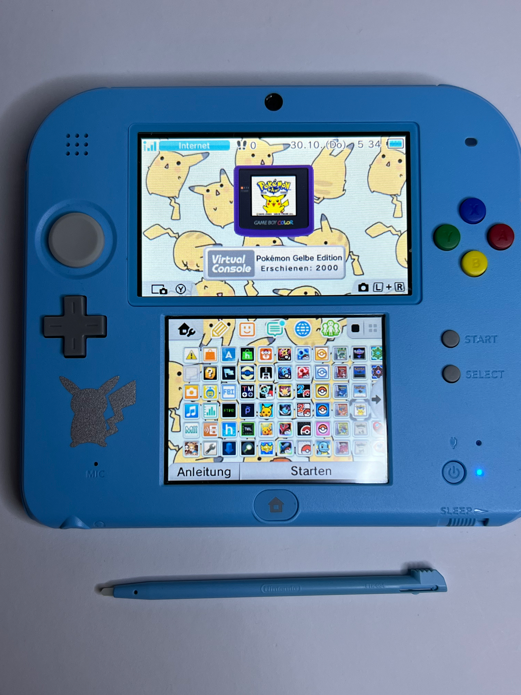 Nintendo 2DS Konsole Pokemon Mond Edition mit 128GB, Pokemon Bank, Poke Mover & vielen Extras