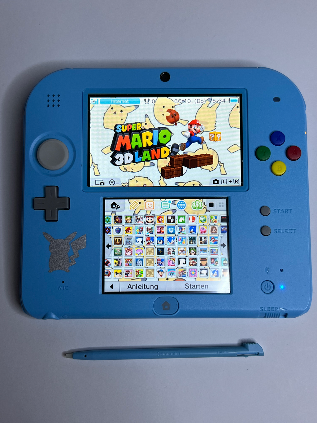 Nintendo 2DS Konsole Pokemon Mond Edition mit 128GB, Pokemon Bank, Poke Mover & vielen Extras
