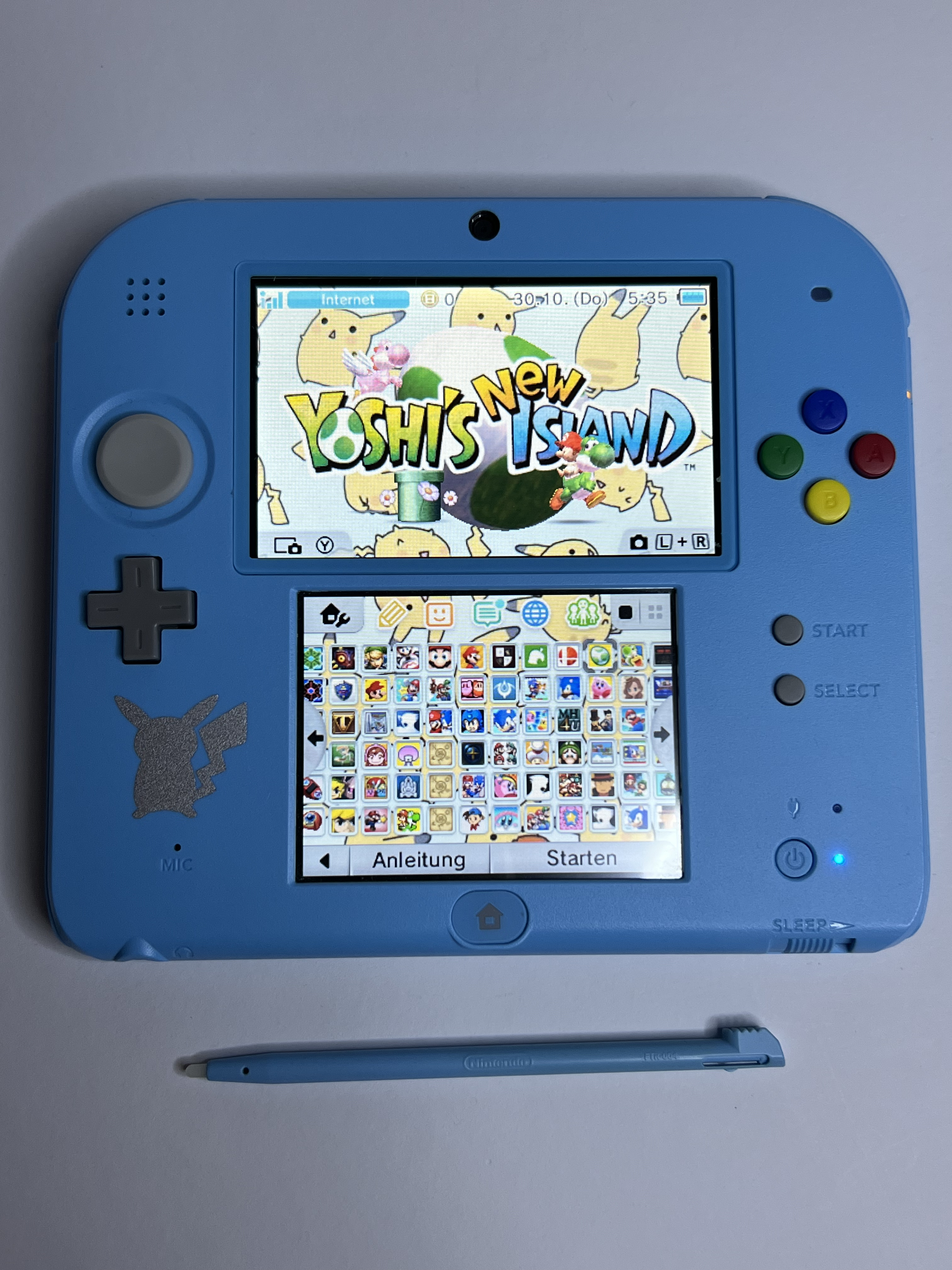 Nintendo 2DS Konsole Pokemon Mond Edition mit 128GB, Pokemon Bank, Poke Mover & vielen Extras