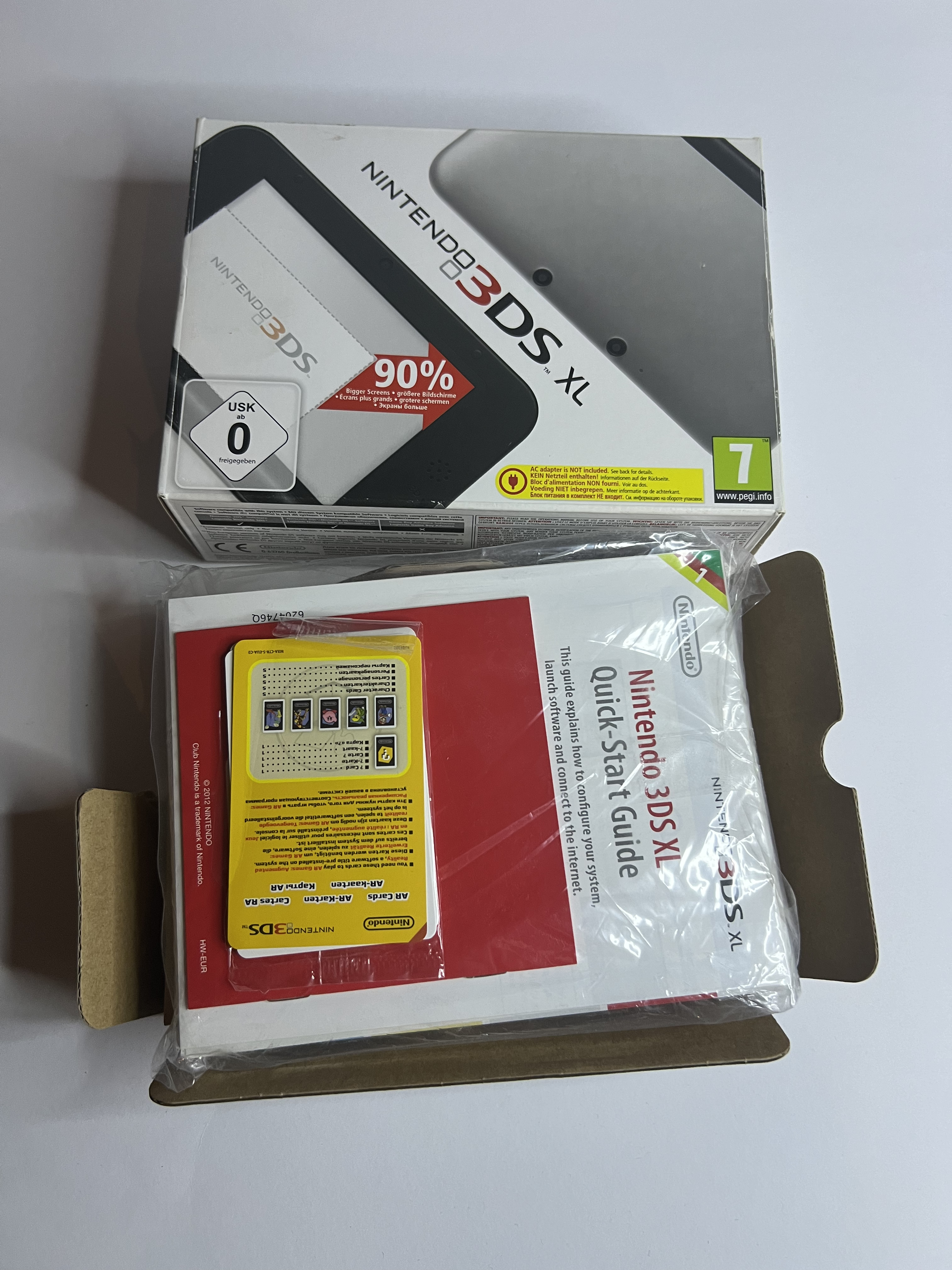 Nintendo 3DS XL Konsole silber in OVP mit 128GB, Pokemon Bank, Poke Mover & vielen Extras