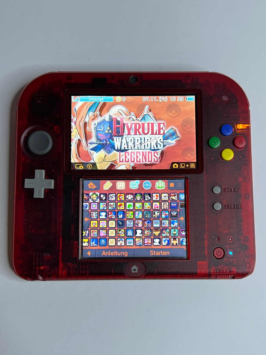 Nintendo 2DS Pokemon Rote Edition mit 128GB, Pokemon Bank, Poke Mover & vielen Extras