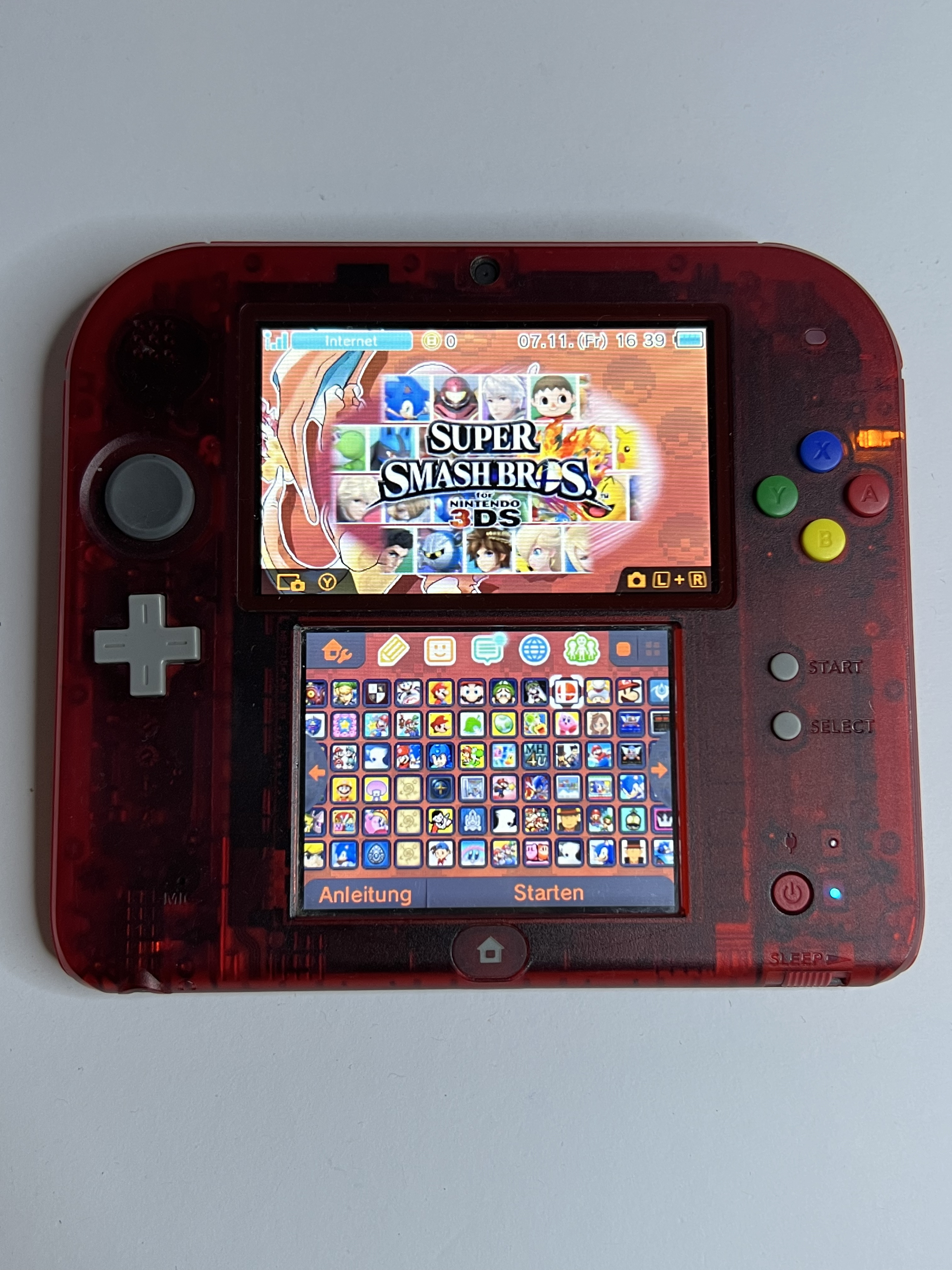 Nintendo 2DS Pokemon Rote Edition mit 128GB, Pokemon Bank, Poke Mover & vielen Extras