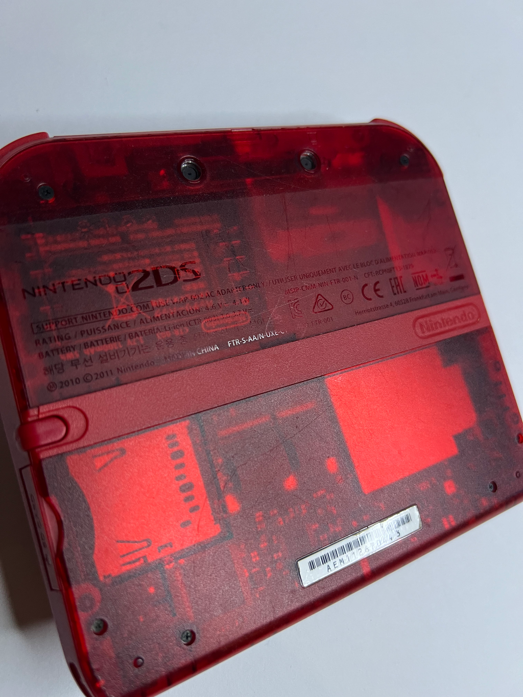 Nintendo 2DS Pokemon Rote Edition mit 128GB, Pokemon Bank, Poke Mover & vielen Extras