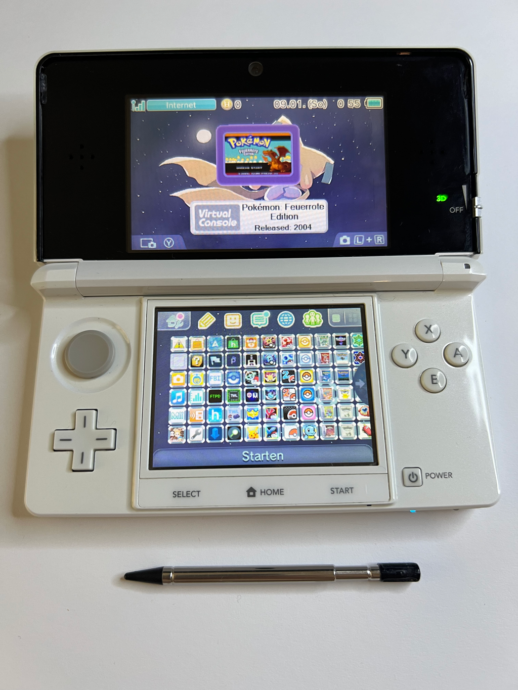 Nintendo 3DS Konsole weiß mit OVP, 128GB, Pokemon Bank, Poke Mover & vielen Extras
