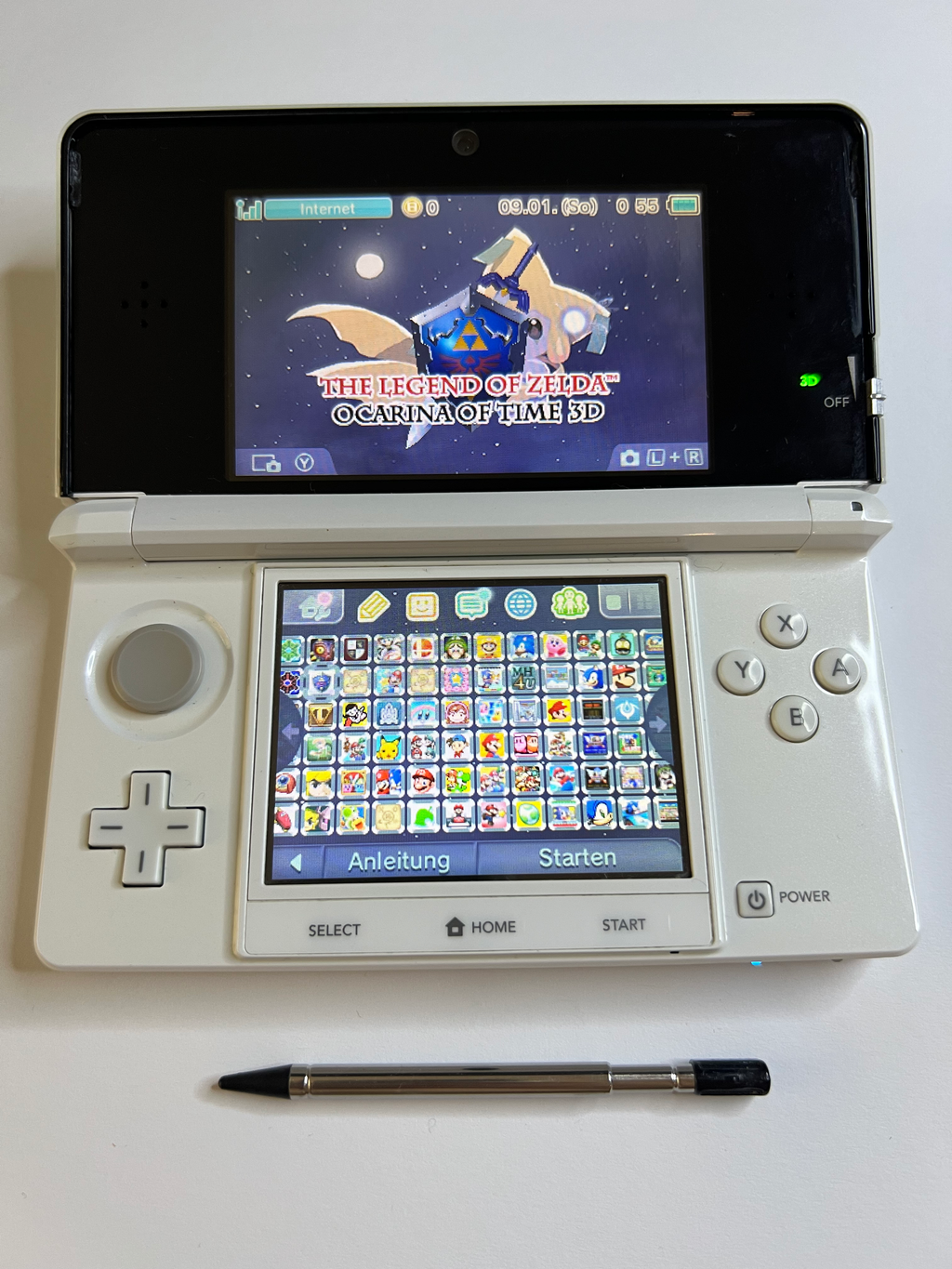 Nintendo 3DS Konsole weiß mit OVP, 128GB, Pokemon Bank, Poke Mover & vielen Extras