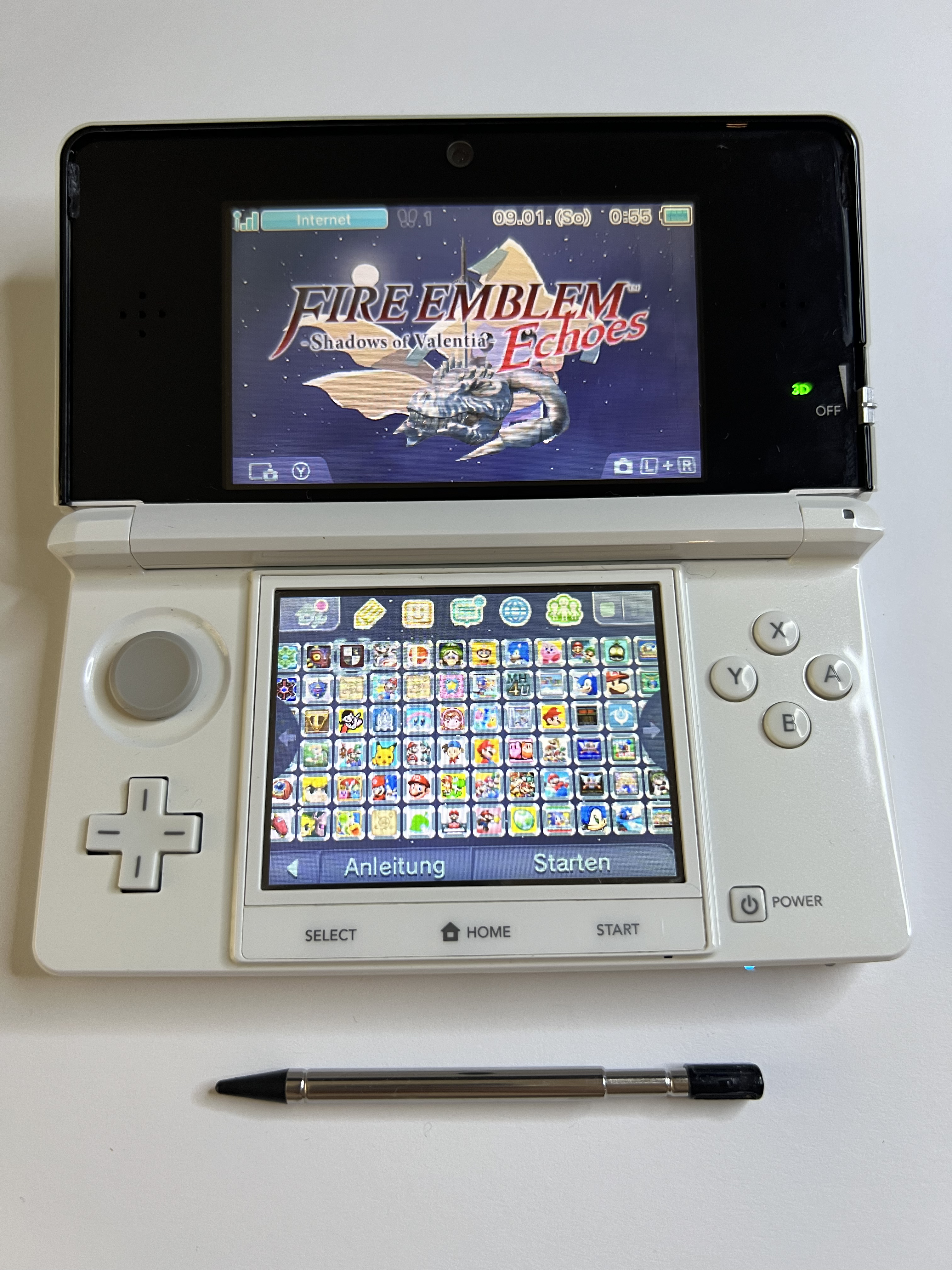 Nintendo 3DS Konsole weiß mit OVP, 128GB, Pokemon Bank, Poke Mover & vielen Extras