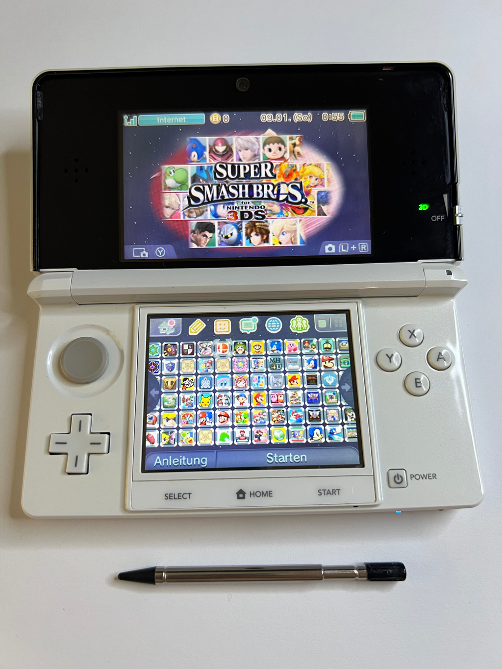 Nintendo 3DS Konsole weiß mit OVP, 128GB, Pokemon Bank, Poke Mover & vielen Extras