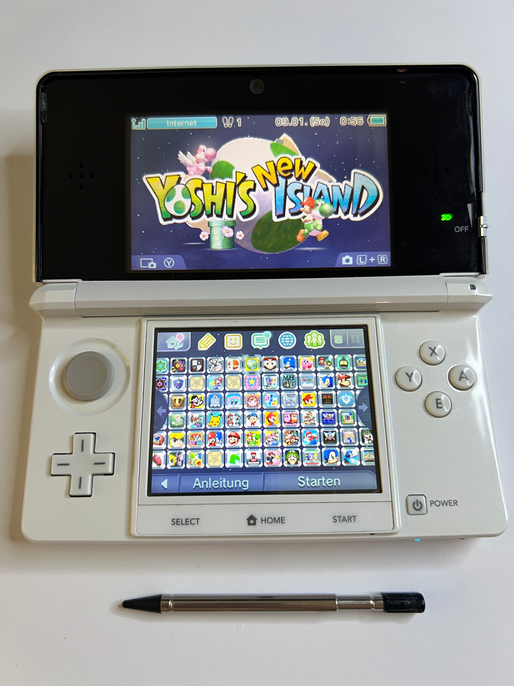 Nintendo 3DS Konsole weiß mit OVP, 128GB, Pokemon Bank, Poke Mover & vielen Extras