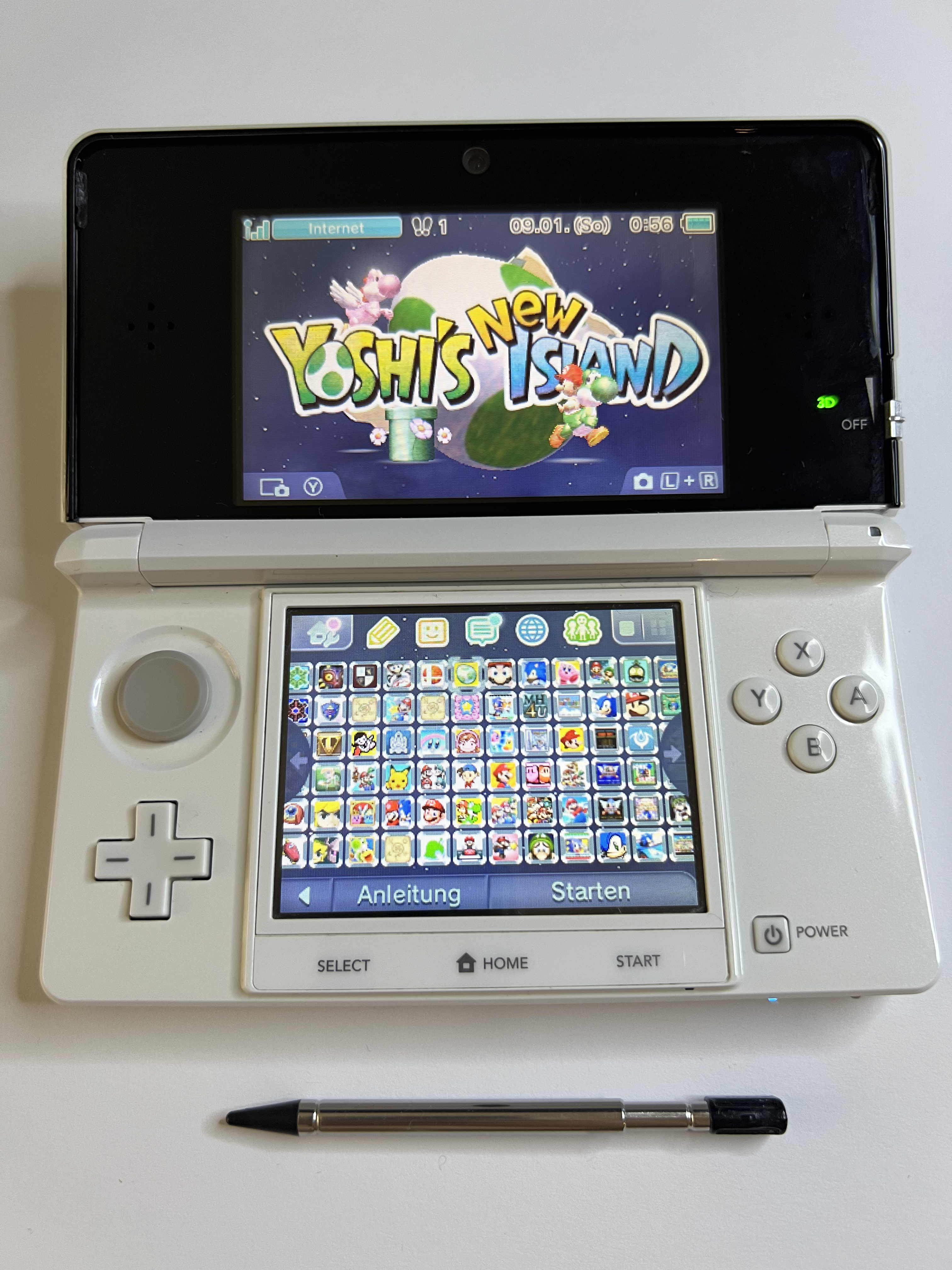 Nintendo 3DS Konsole weiß mit OVP, 128GB, Pokemon Bank, Poke Mover & vielen Extras
