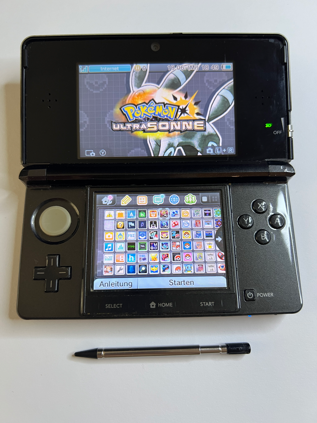 Nintendo 3DS Konsole schwarz mit OVP, 128GB, Pokemon Bank, Poke Mover & vielen Extras