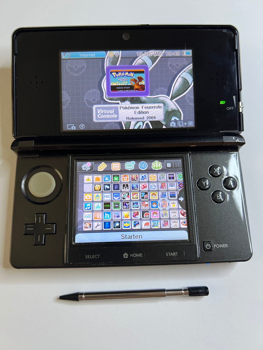 Nintendo 3DS Konsole schwarz mit OVP, 128GB, Pokemon Bank, Poke Mover & vielen Extras