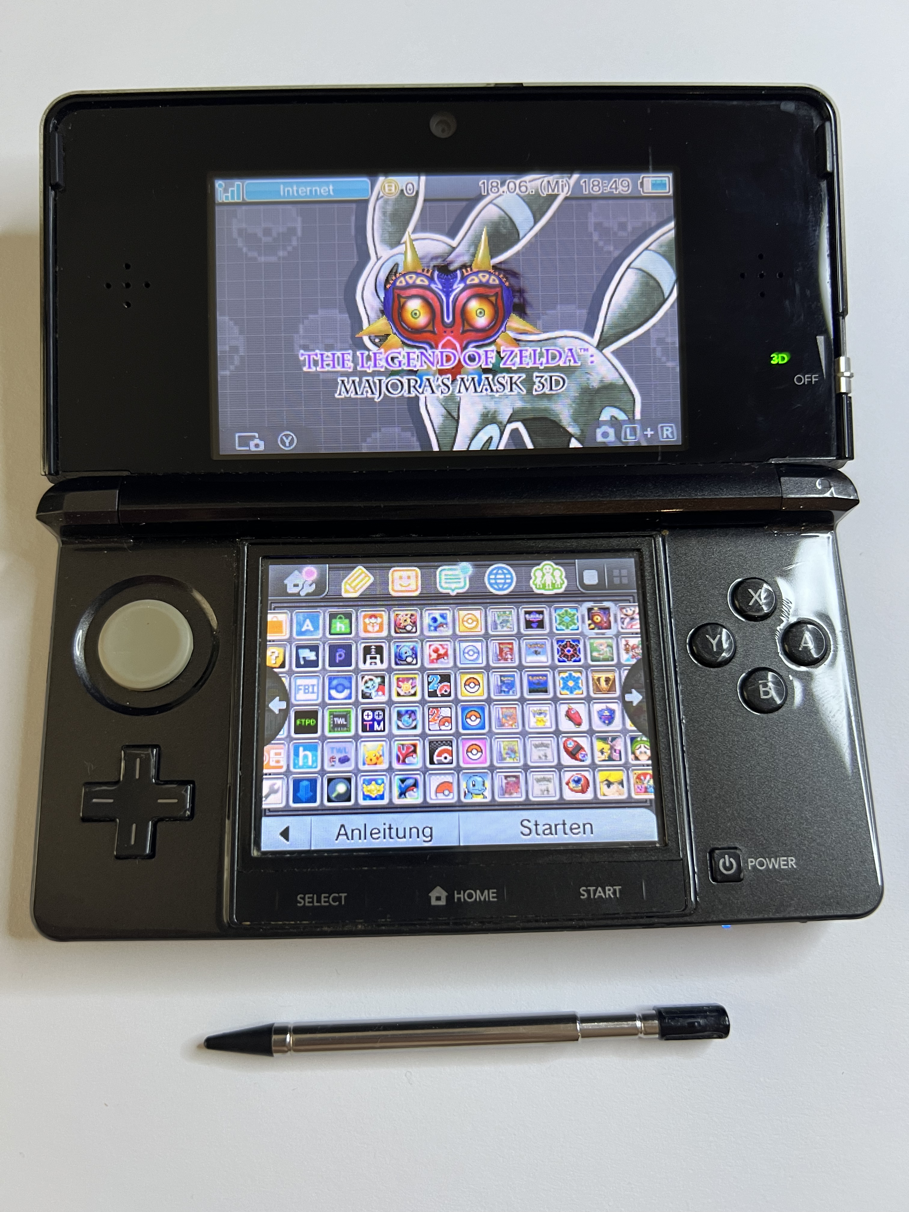 Nintendo 3DS Konsole schwarz mit OVP, 128GB, Pokemon Bank, Poke Mover & vielen Extras