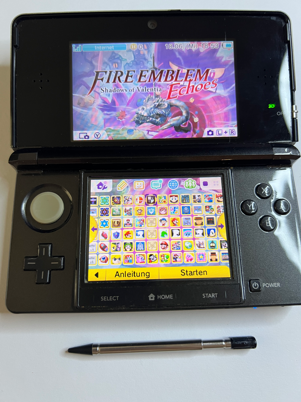 Nintendo 3DS Konsole cosmos schwarz mit 128GB, Pokemon Bank, Poke Mover & vielen Extras
