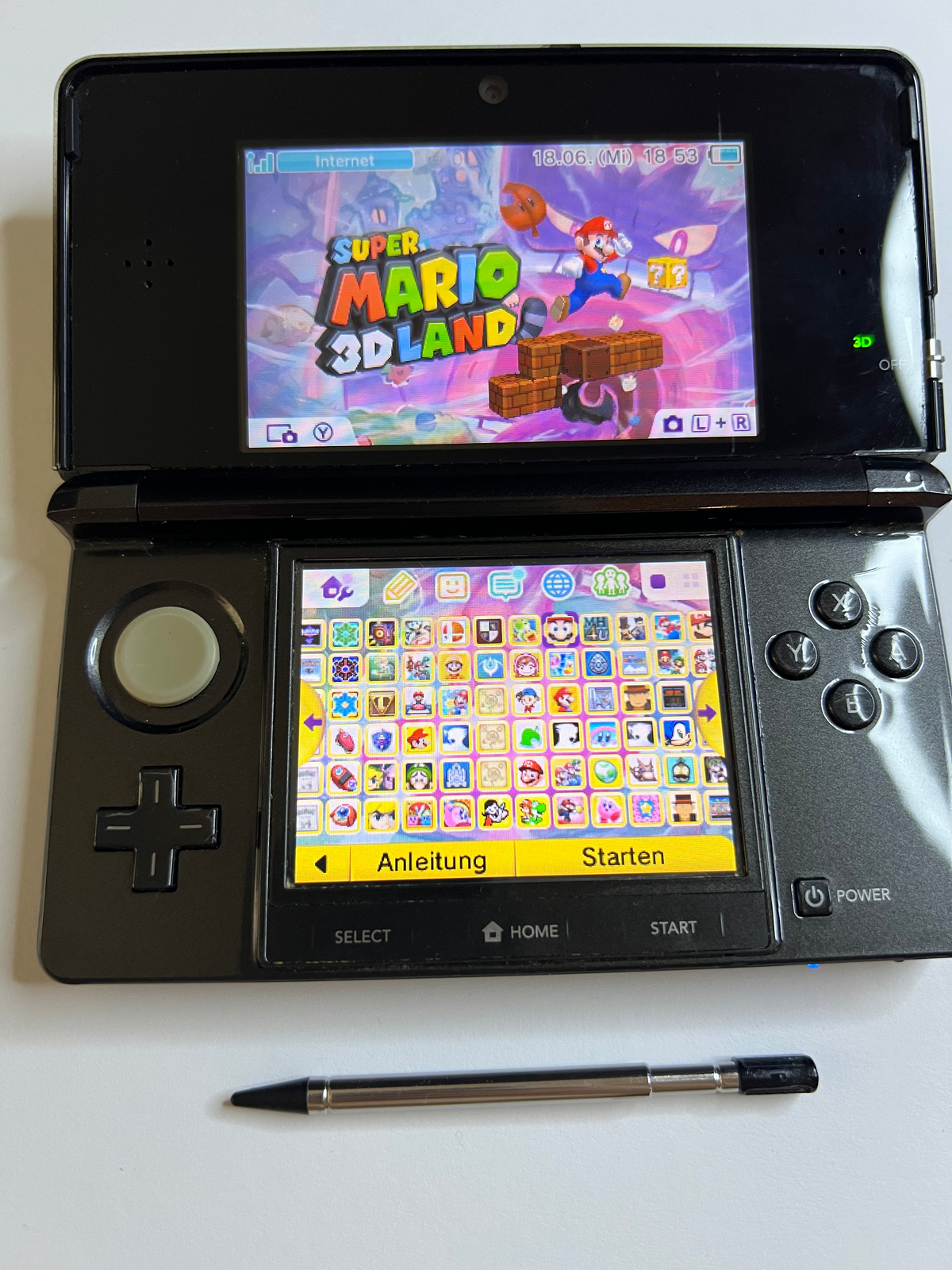 Nintendo 3DS Konsole cosmos schwarz mit 128GB, Pokemon Bank, Poke Mover & vielen Extras