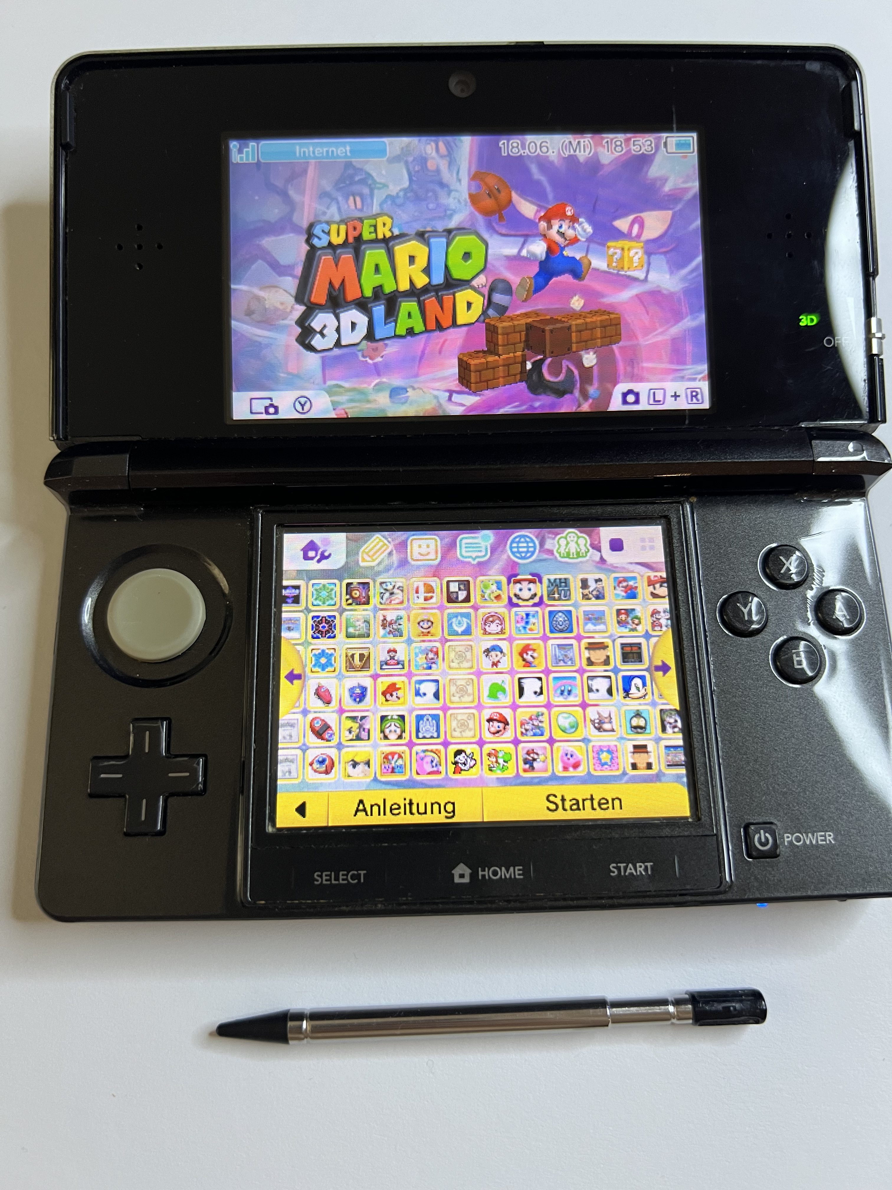 Nintendo 3DS Konsole cosmos schwarz mit 128GB, Pokemon Bank, Poke Mover & vielen Extras
