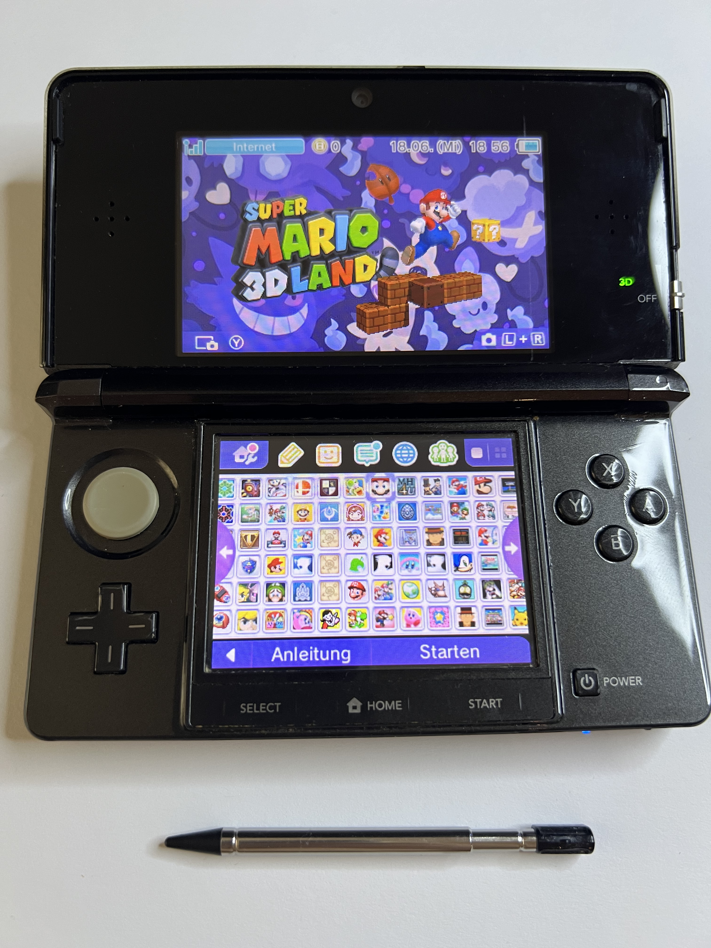 Nintendo 3DS Konsole in cosmos schwarz mit 128GB, Pokemon Bank, Poke Mover & vielen Extras