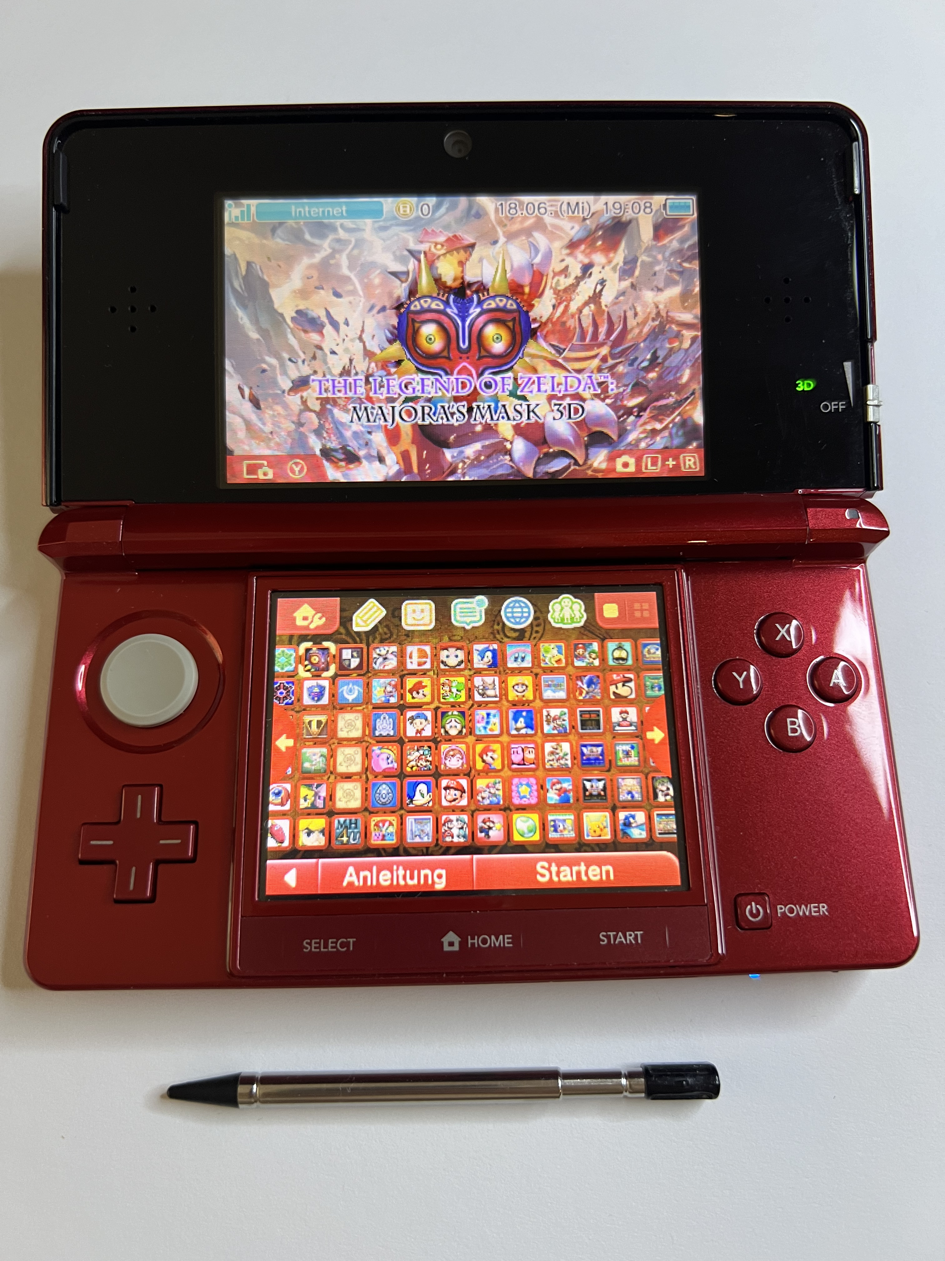 Nintendo 3DS Konsole rot mit 128GB, Pokemon Bank, Poke Mover & vielen Extras