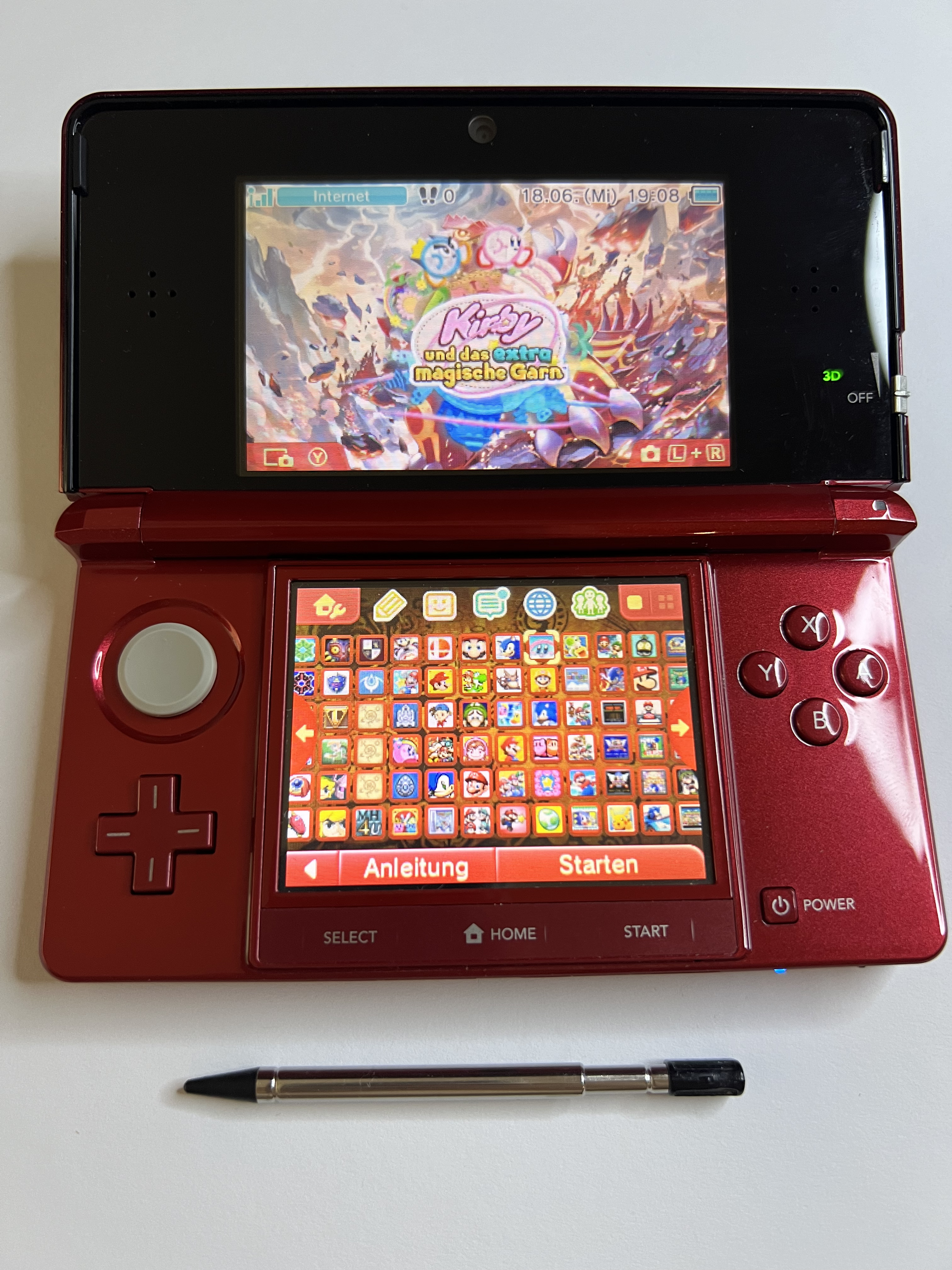Nintendo 3DS Konsole rot mit 128GB, Pokemon Bank, Poke Mover & vielen Extras