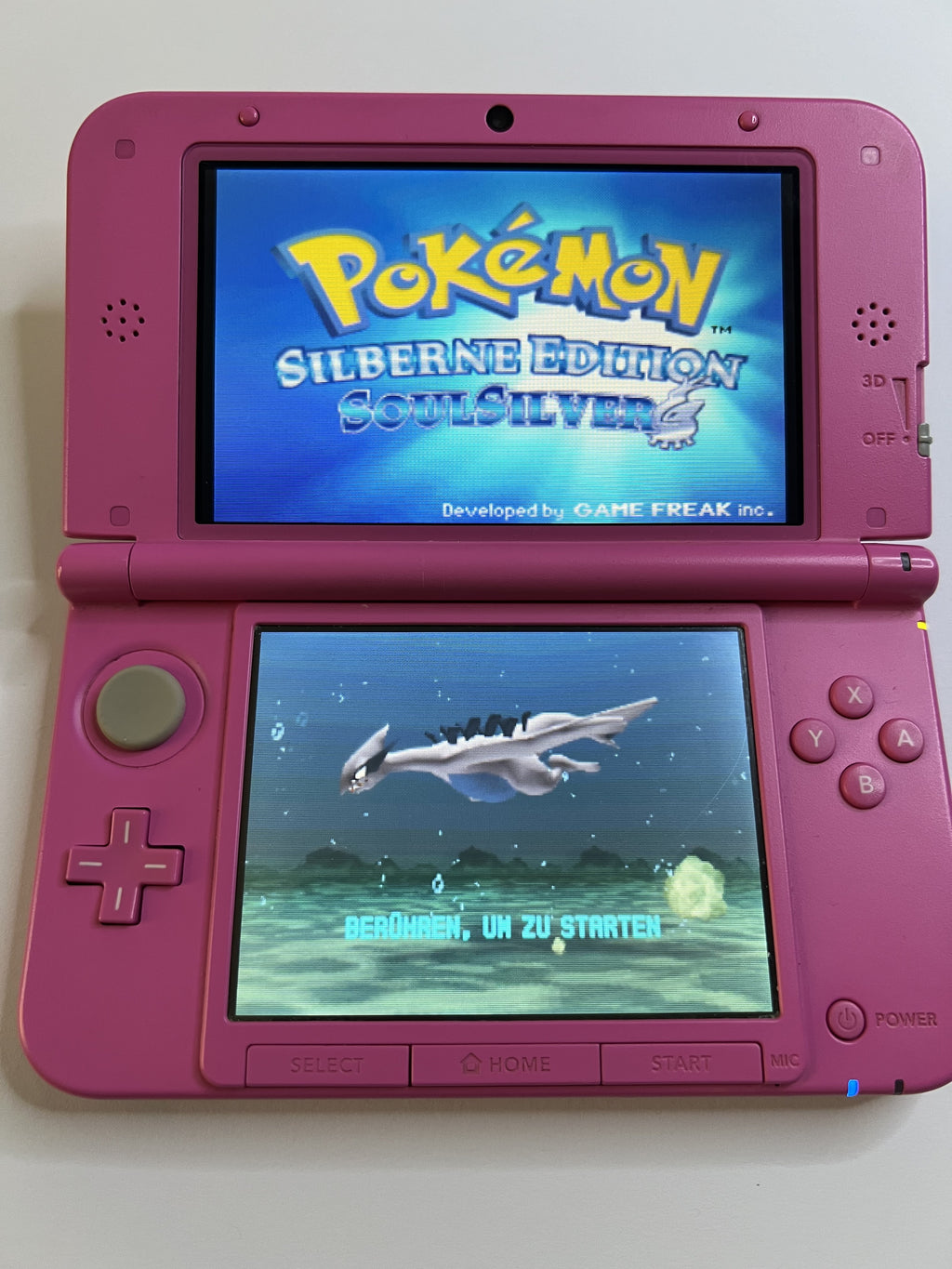 Nintendo 3DS XL Konsole in pink rosa mit 128GB, Pokemon Bank, Poke Mover & vielen Extras