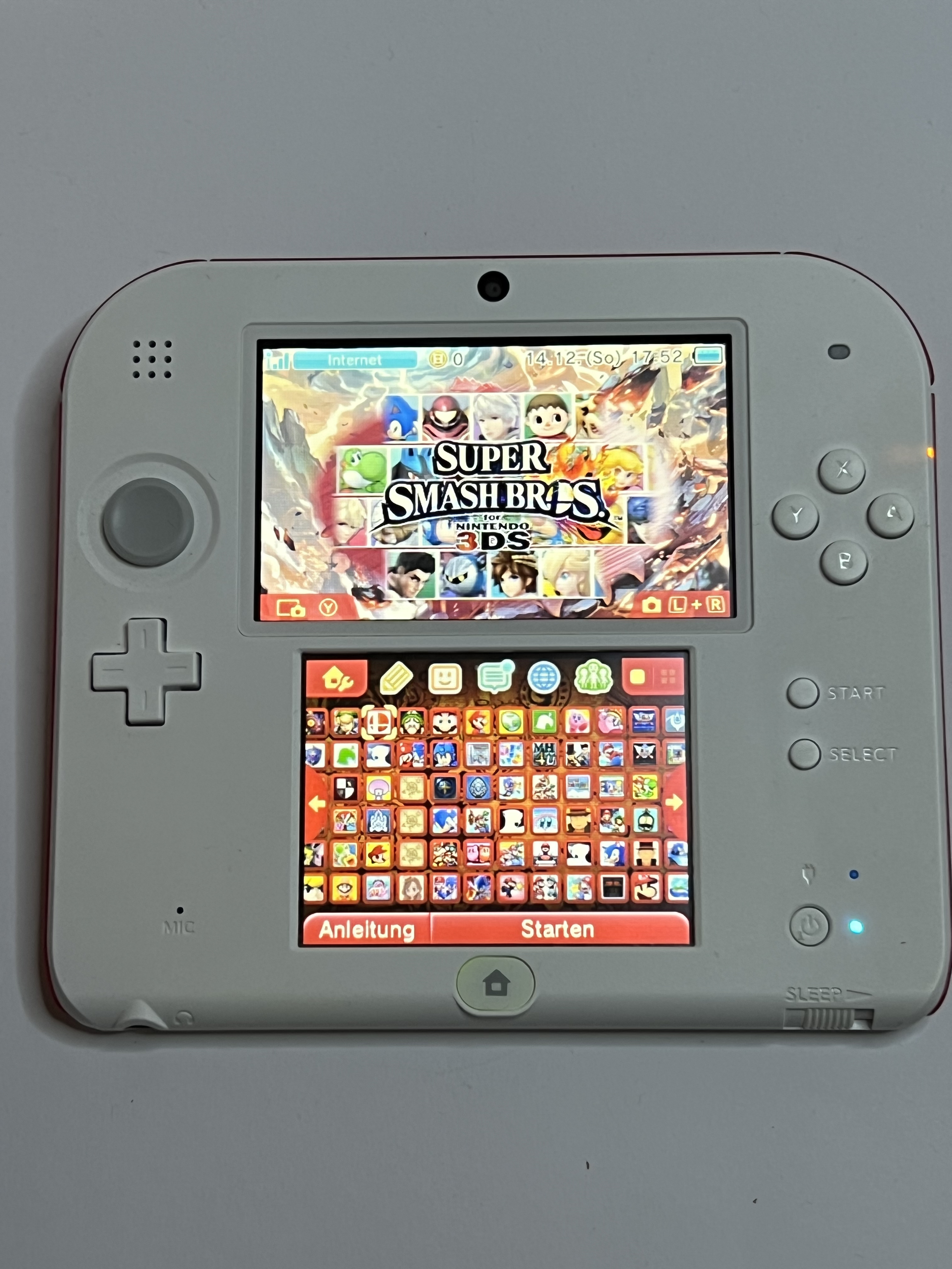 Nintendo 2DS Konsole weiß rot mit 128GB, Pokemon Bank, Poke Mover & vielen Extras