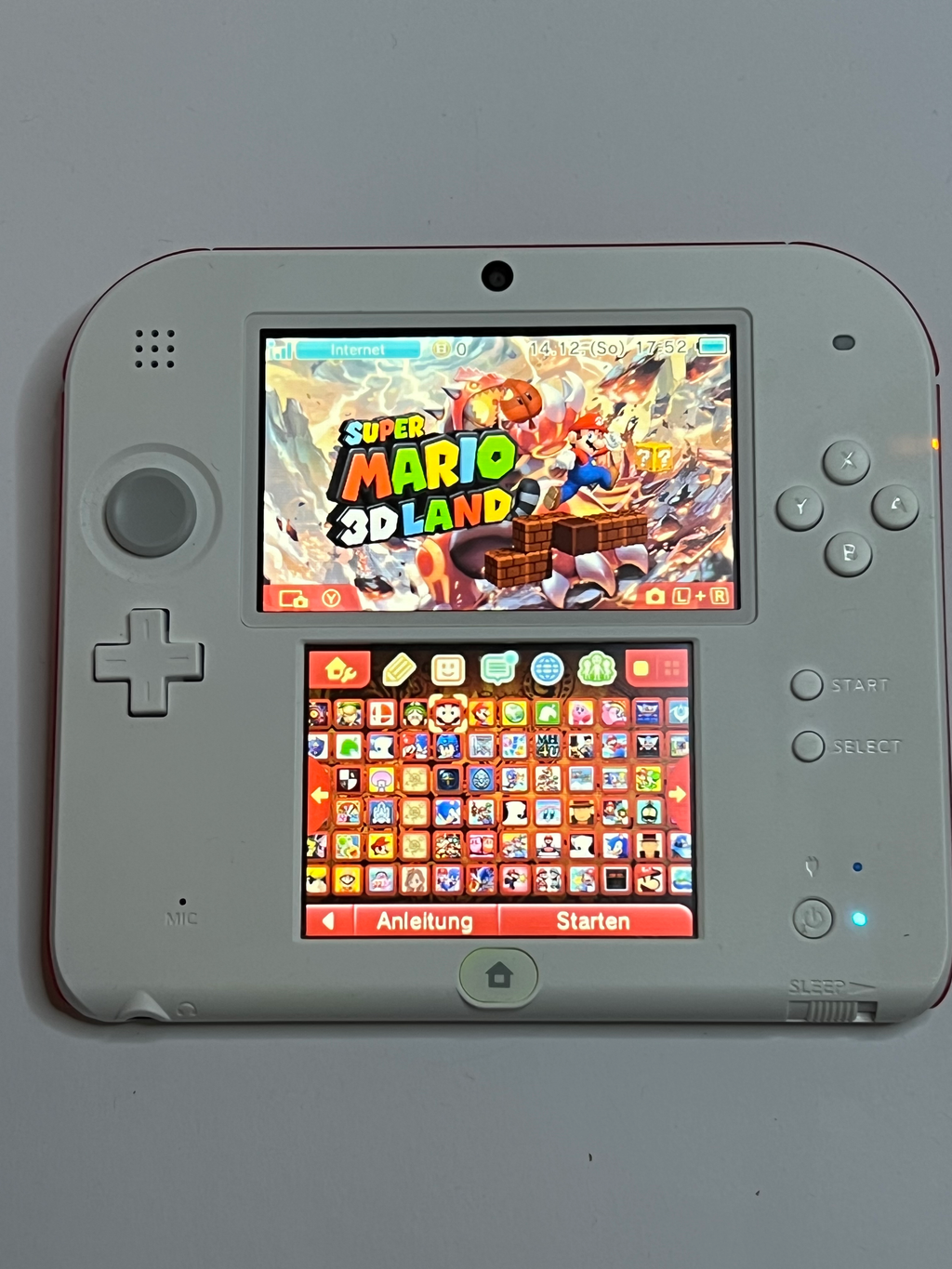 Nintendo 2DS Konsole weiß rot mit 128GB, Pokemon Bank, Poke Mover & vielen Extras